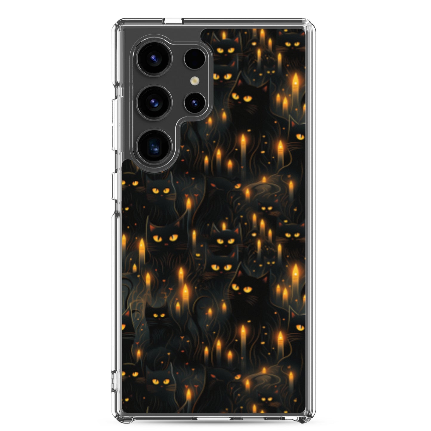 Clear Case for Samsung® Halloween Sinister Black Cats