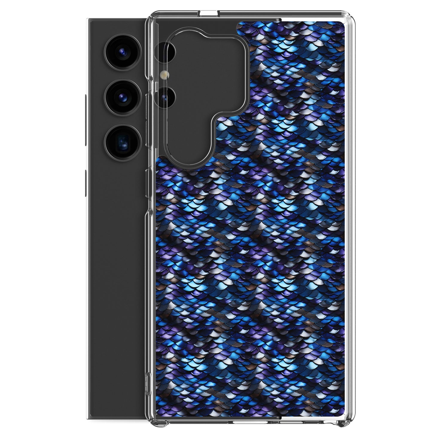 Clear Case for Samsung® Dragon Scale Blue