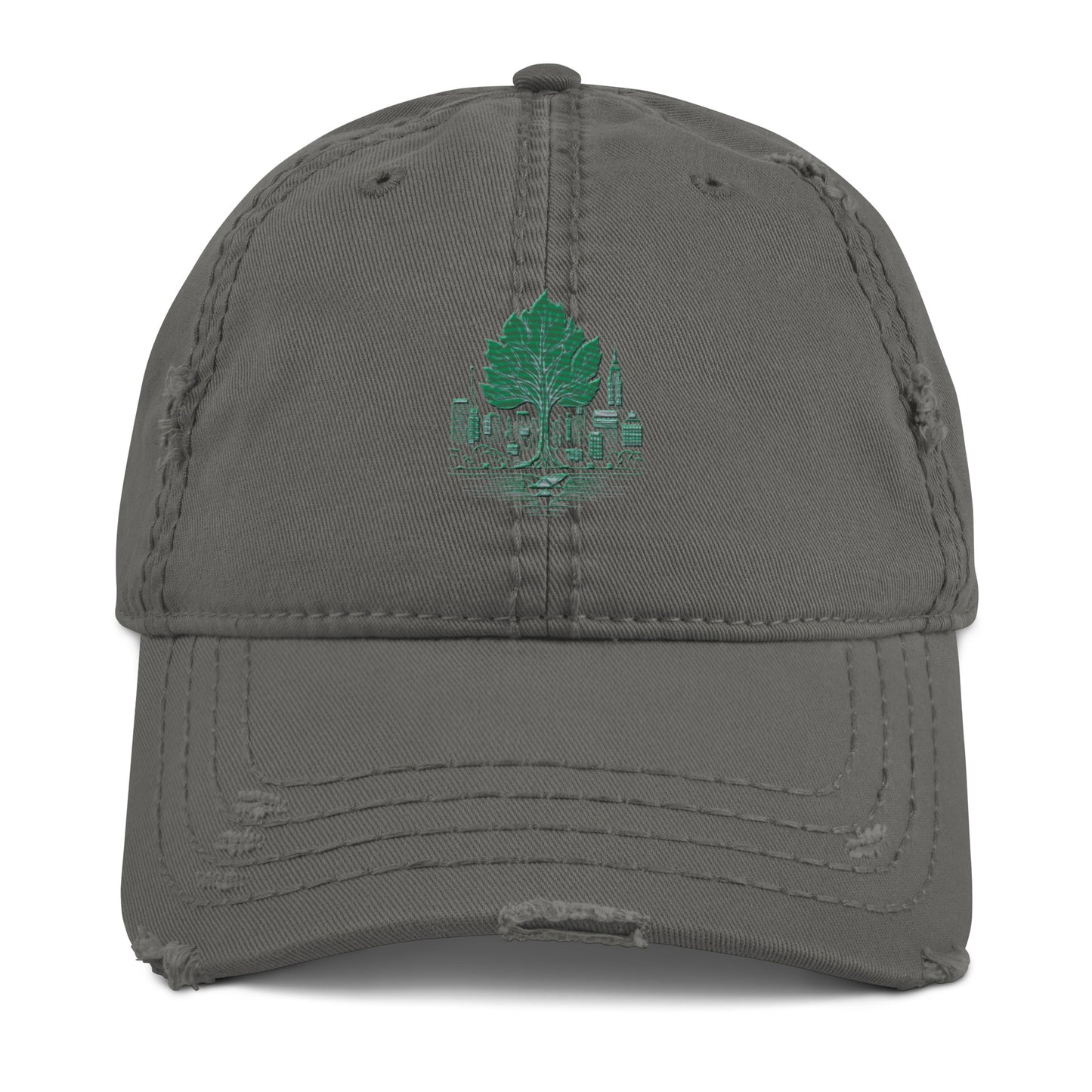 Distressed Dad Hat Polluted World Enviro-Urbanization