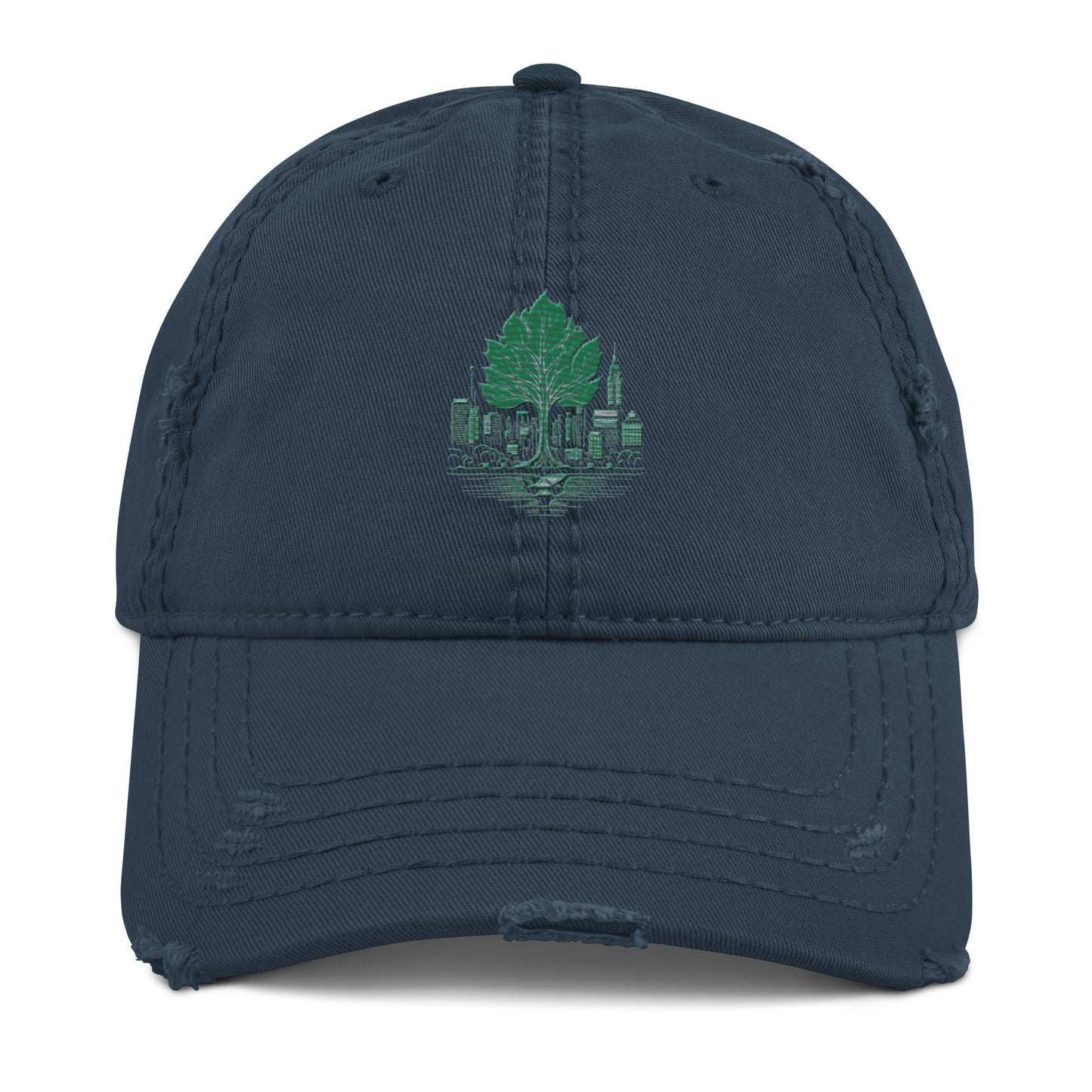 Distressed Dad Hat Polluted World Enviro-Urbanization