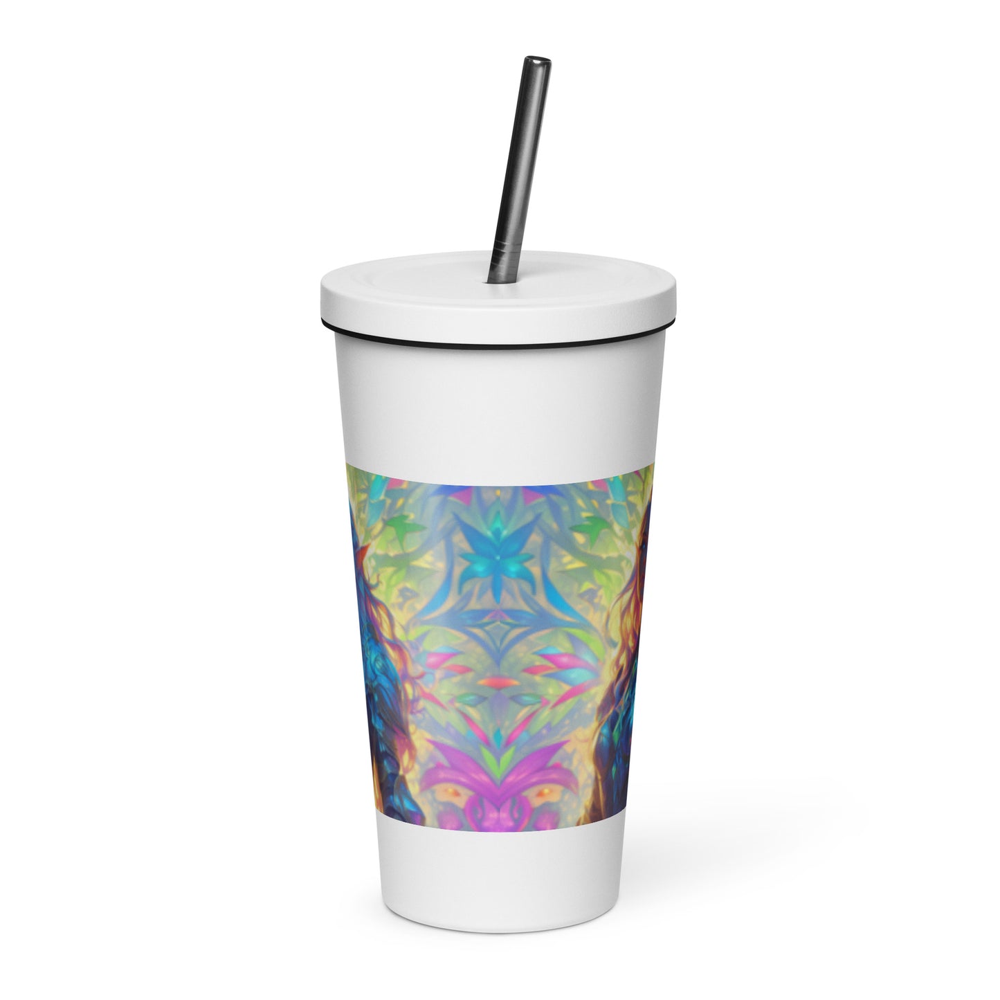 Insulated Tumbler with a Straw Half-Elf Cleric #2