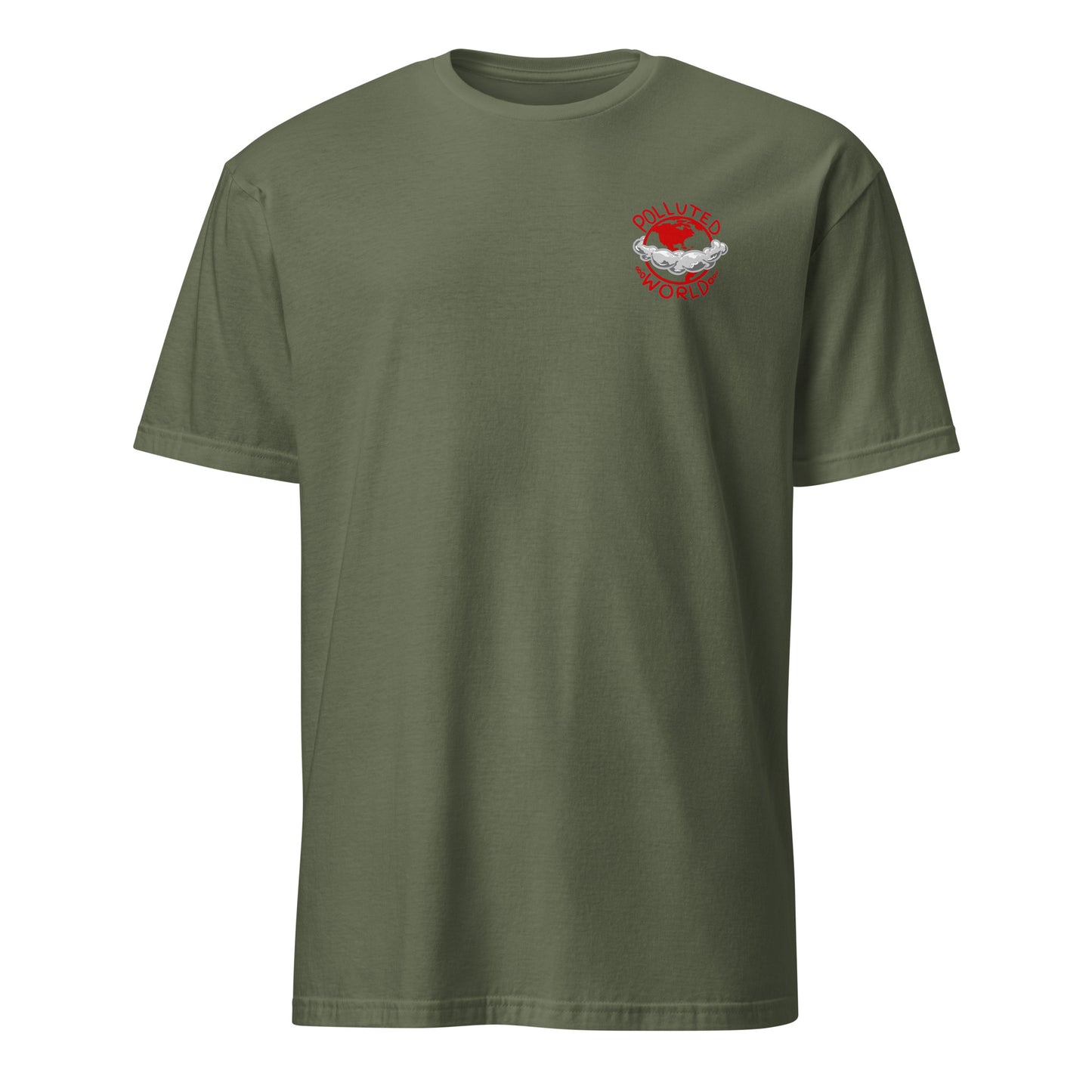 T-Shirt Polluted World Red Logo