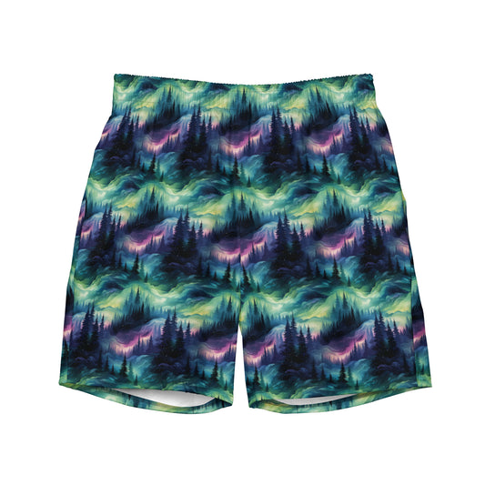 Swim Trunks Winter Fashion Northern Lights