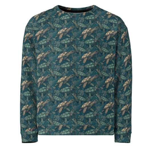 Sweatshirt Sea Turtle Green