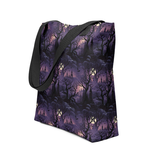 Tote Bag Halloween Spooky Forest Shadows
