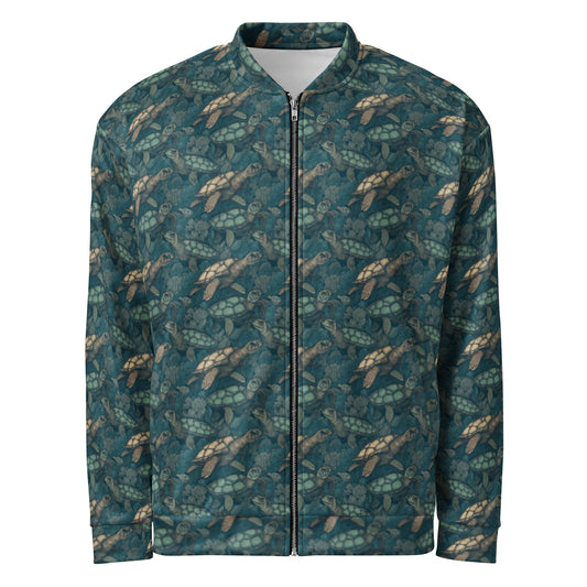 Bomber Jacket Sea Turtle Green