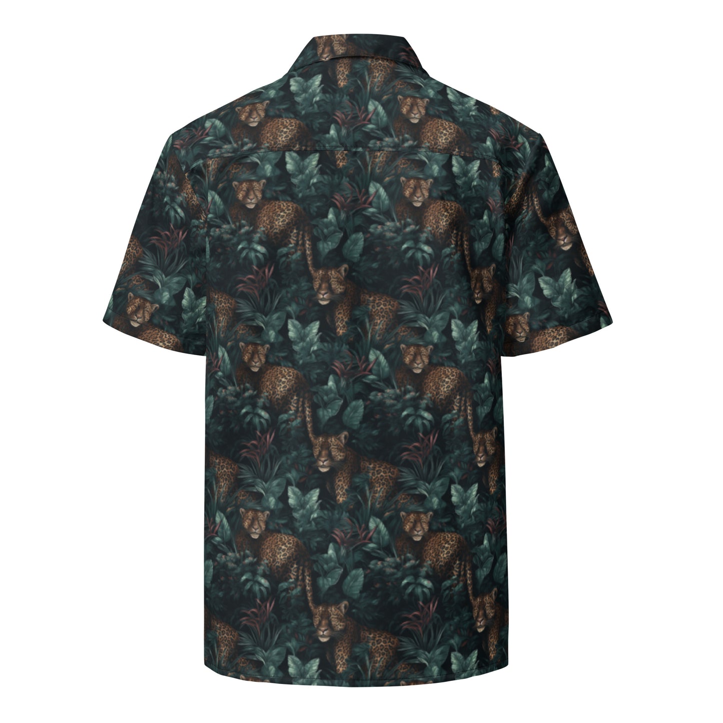Button Shirt Jungle Leopard