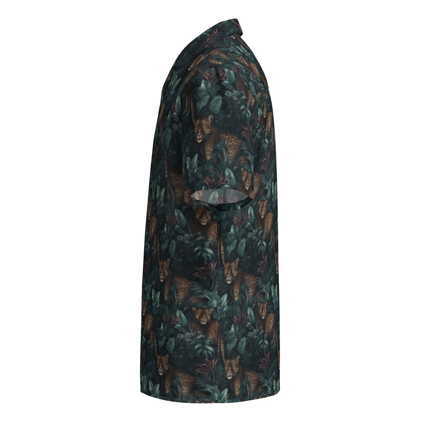 Button Shirt Jungle Leopard