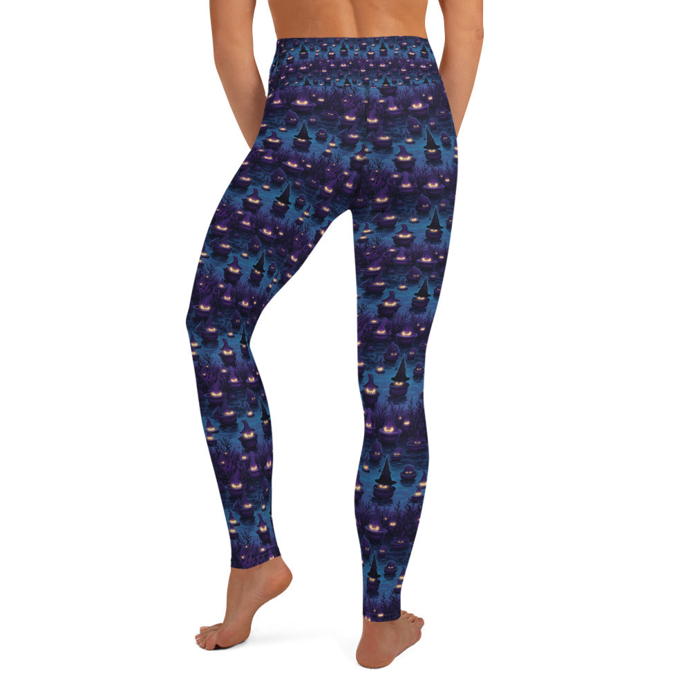 Yoga Leggings Halloween Spooky Cauldron