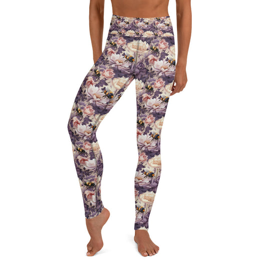 Yoga Leggings Floral Bee #51