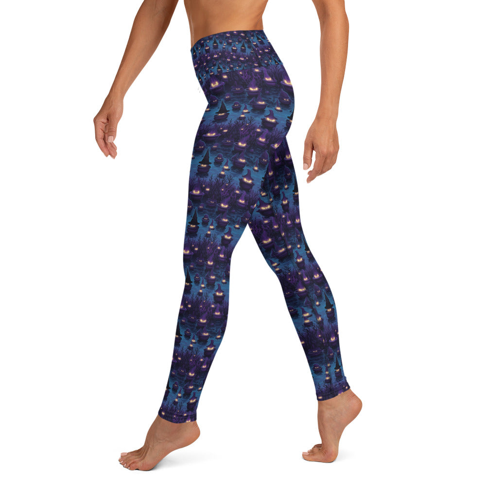 Yoga Leggings Halloween Spooky Cauldron
