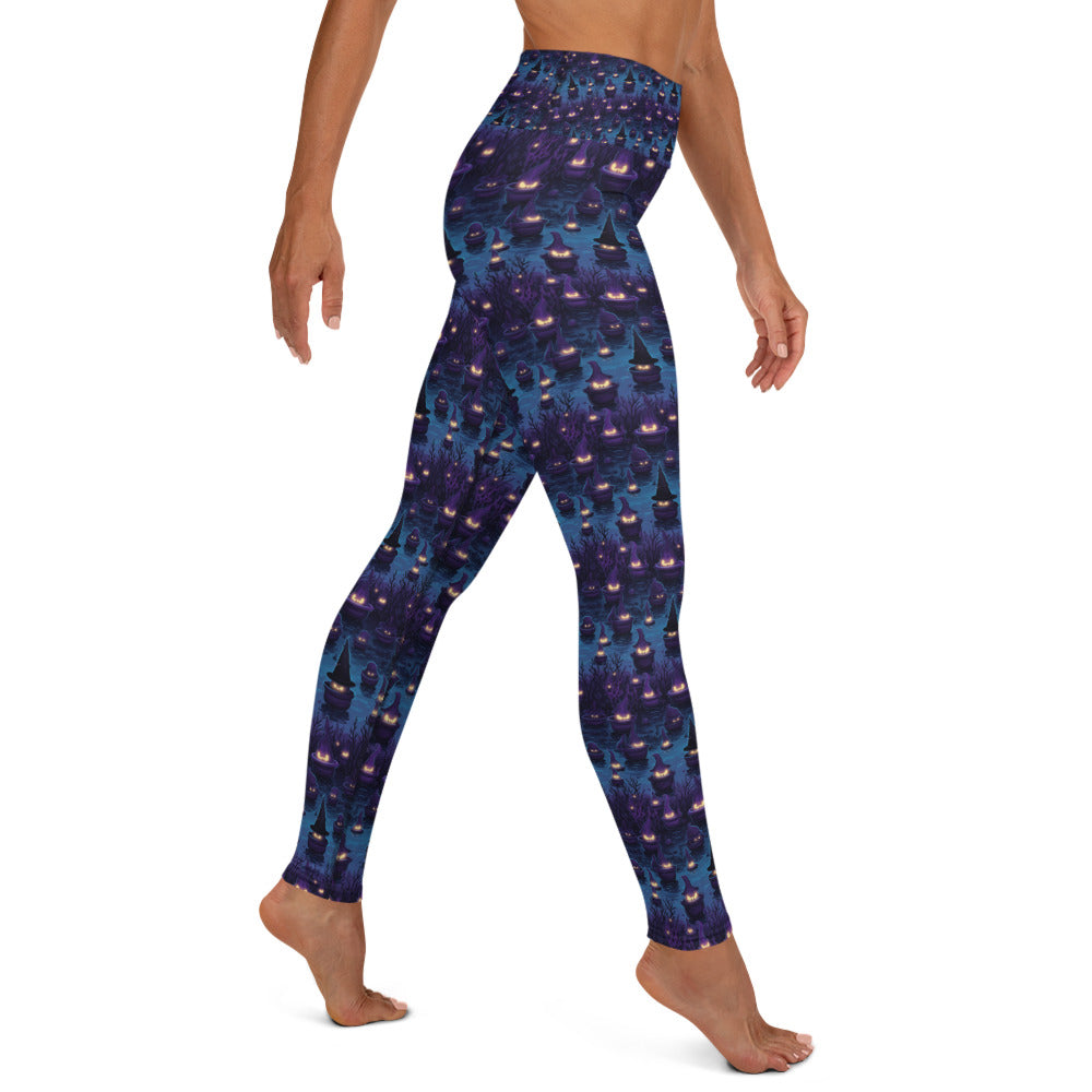 Yoga Leggings Halloween Spooky Cauldron