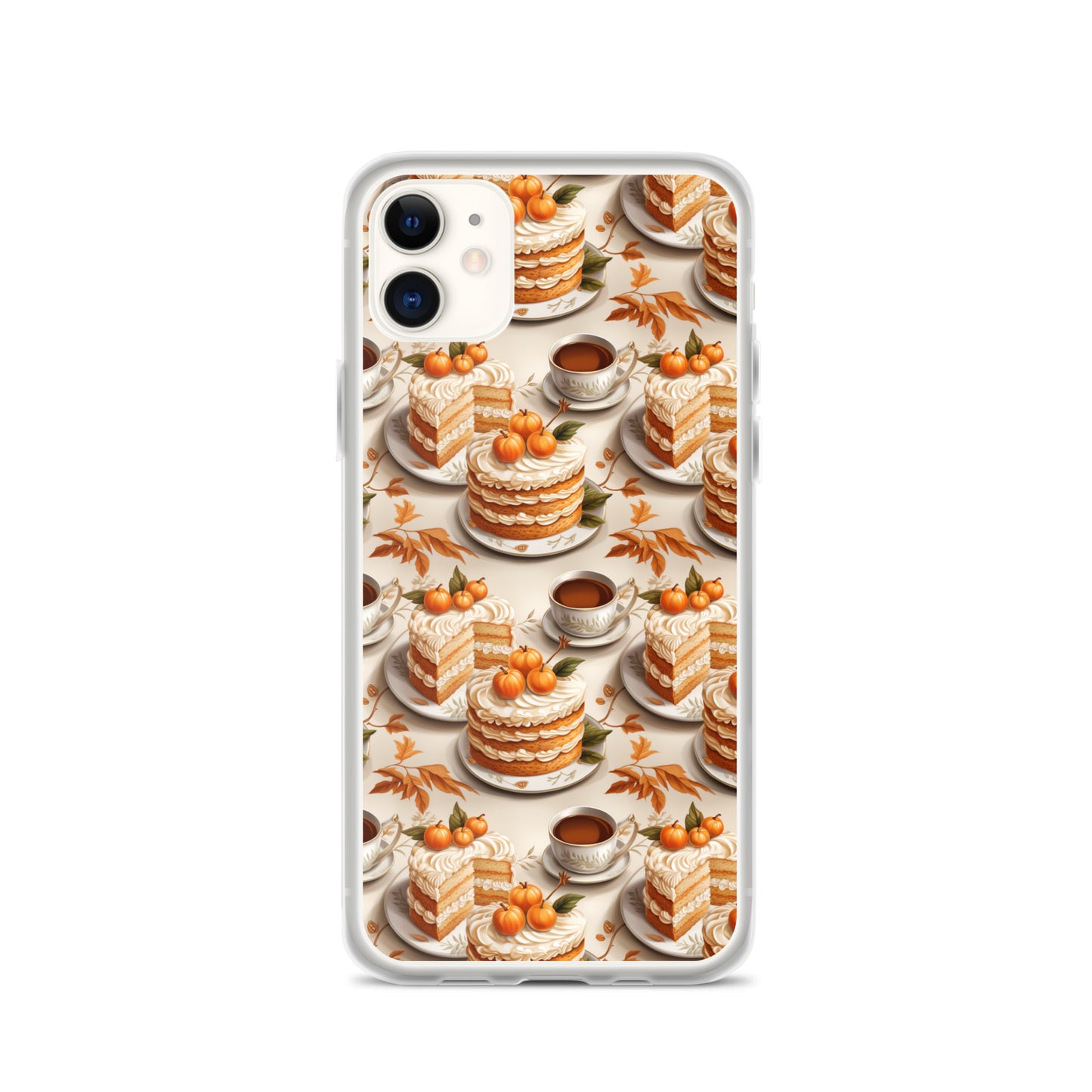 Clear Case for iPhone® Fall Fashion Autumn Spice and Pumpkin Pie