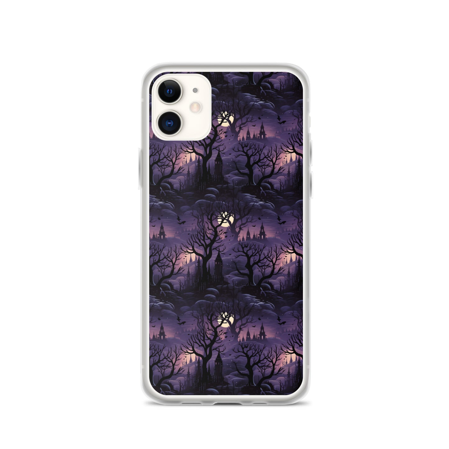 Clear Case for iPhone® Halloween Spooky Forest