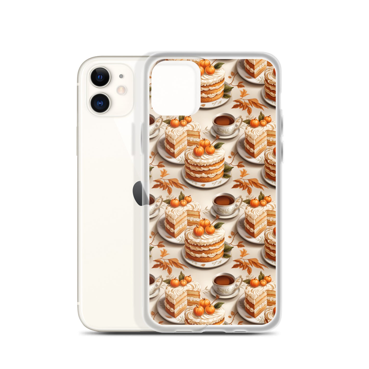Clear Case for iPhone® Fall Fashion Autumn Spice and Pumpkin Pie