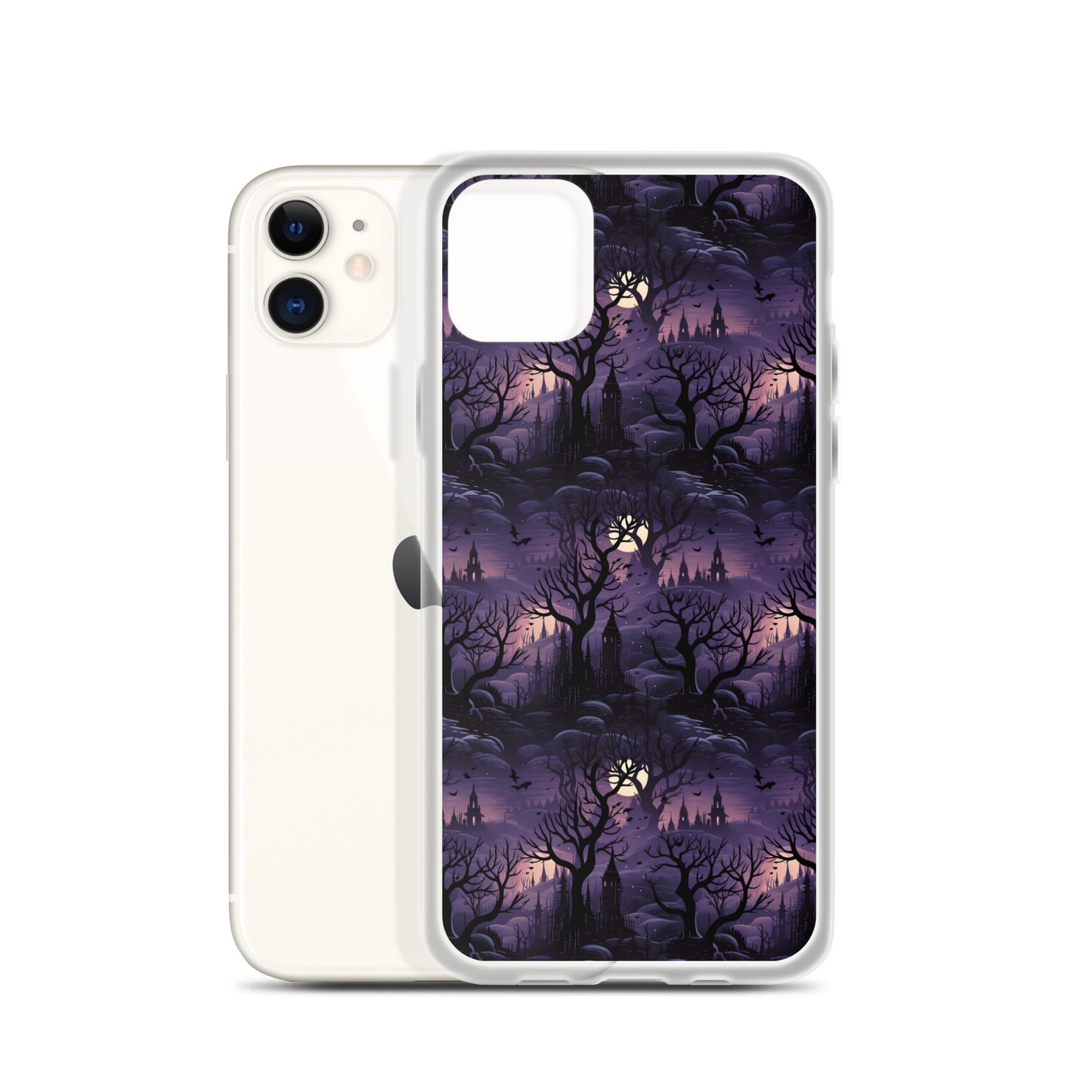 Clear Case for iPhone® Halloween Spooky Forest