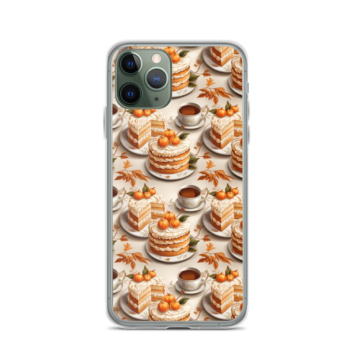 Clear Case for iPhone® Fall Fashion Autumn Spice and Pumpkin Pie