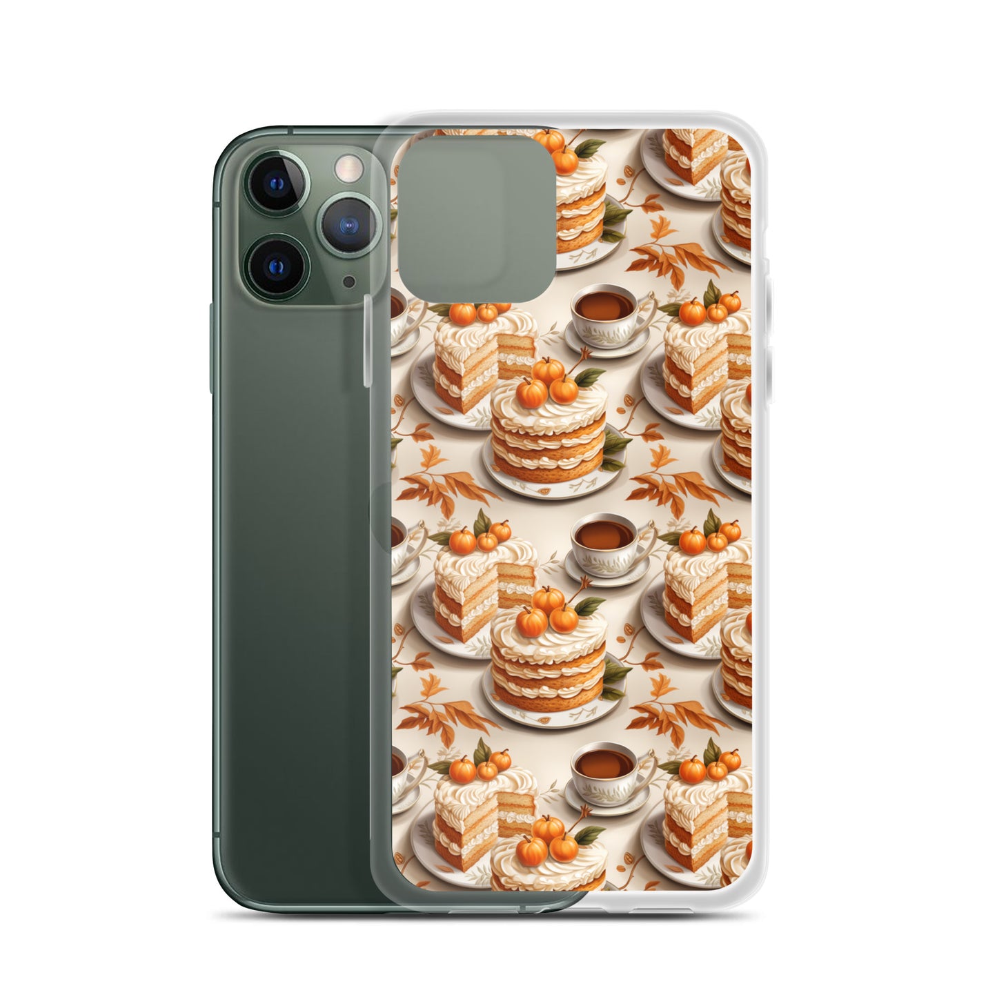 Clear Case for iPhone® Fall Fashion Autumn Spice and Pumpkin Pie
