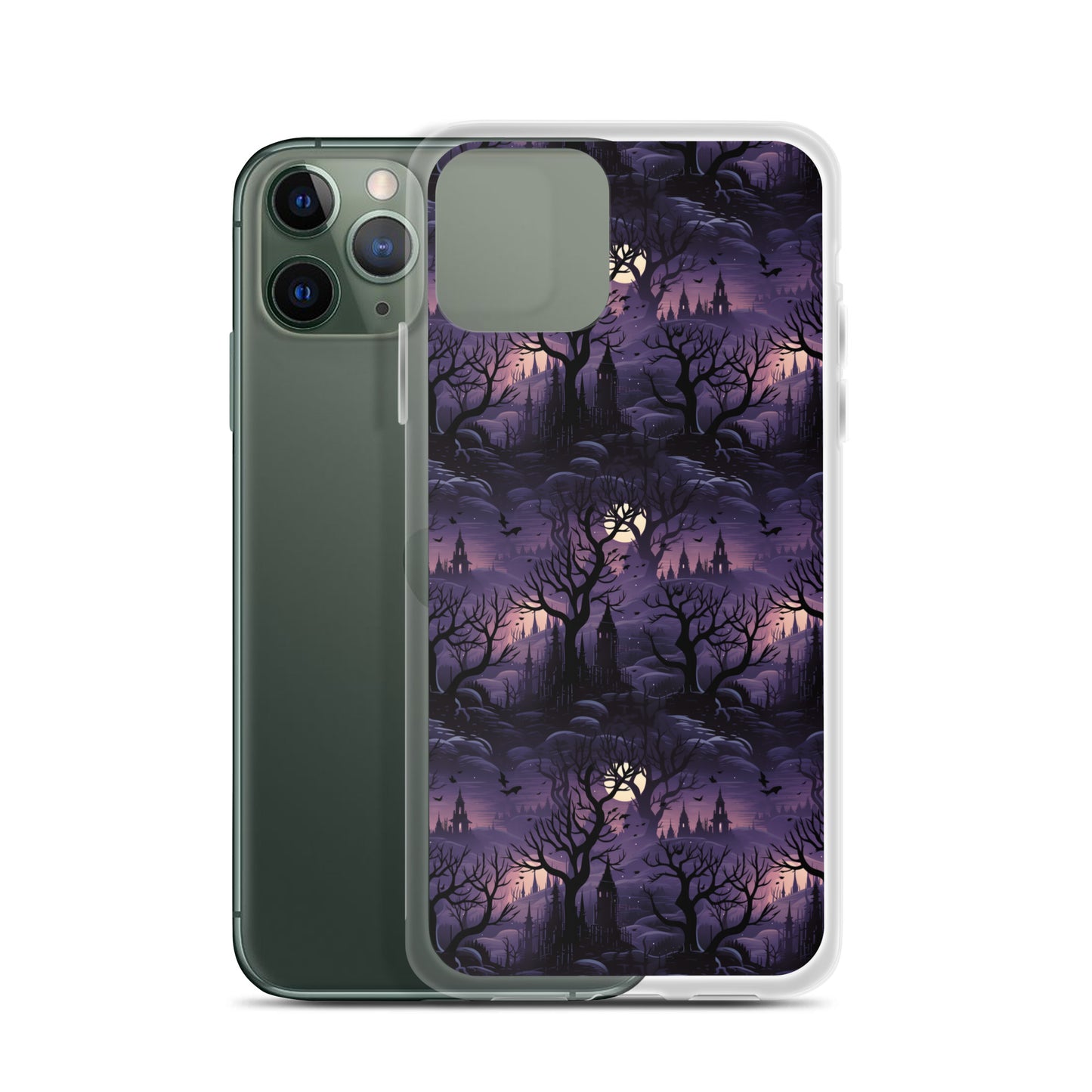 Clear Case for iPhone® Halloween Spooky Forest
