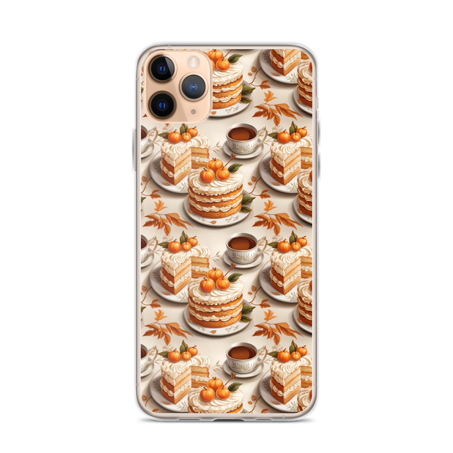 Clear Case for iPhone® Fall Fashion Autumn Spice and Pumpkin Pie