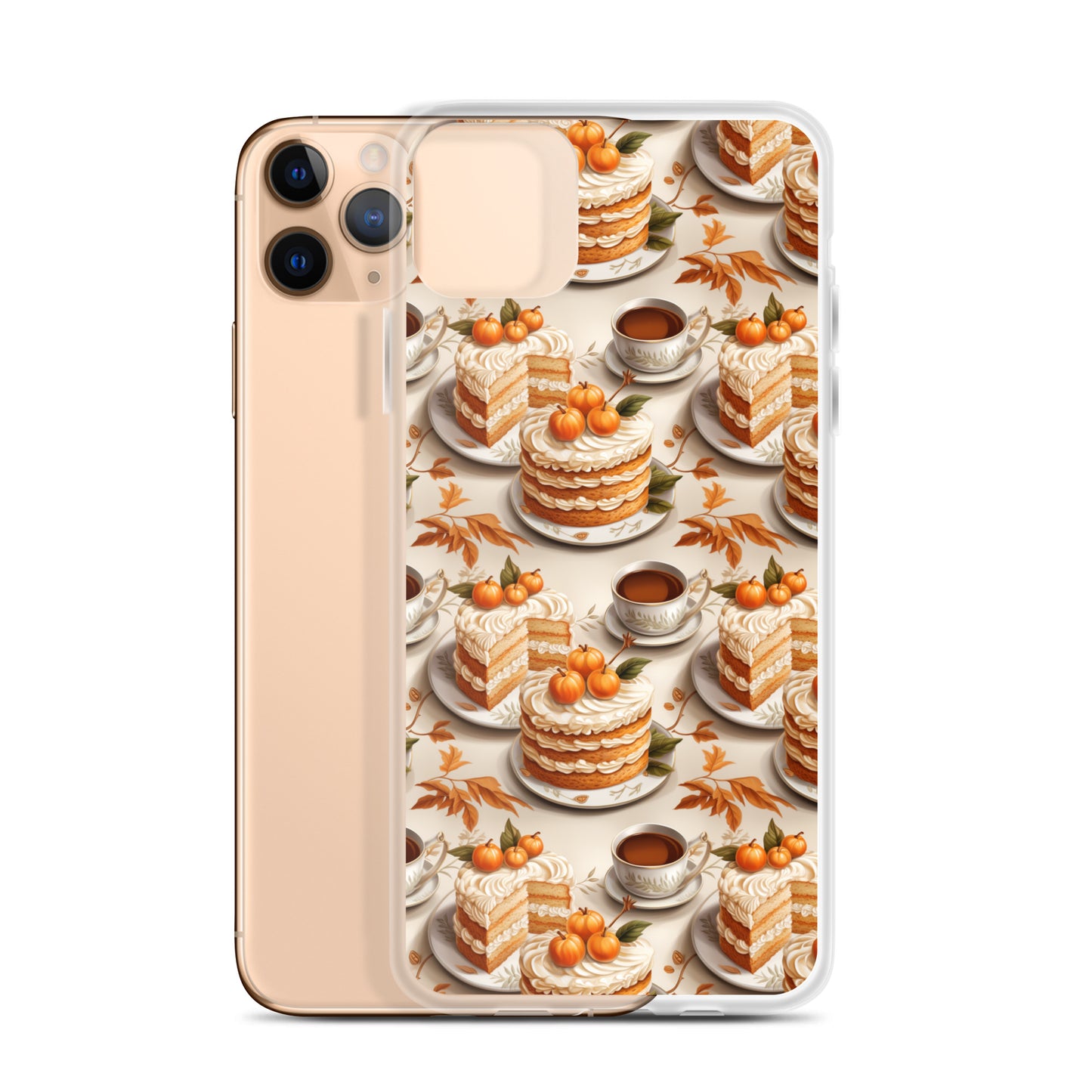 Clear Case for iPhone® Fall Fashion Autumn Spice and Pumpkin Pie