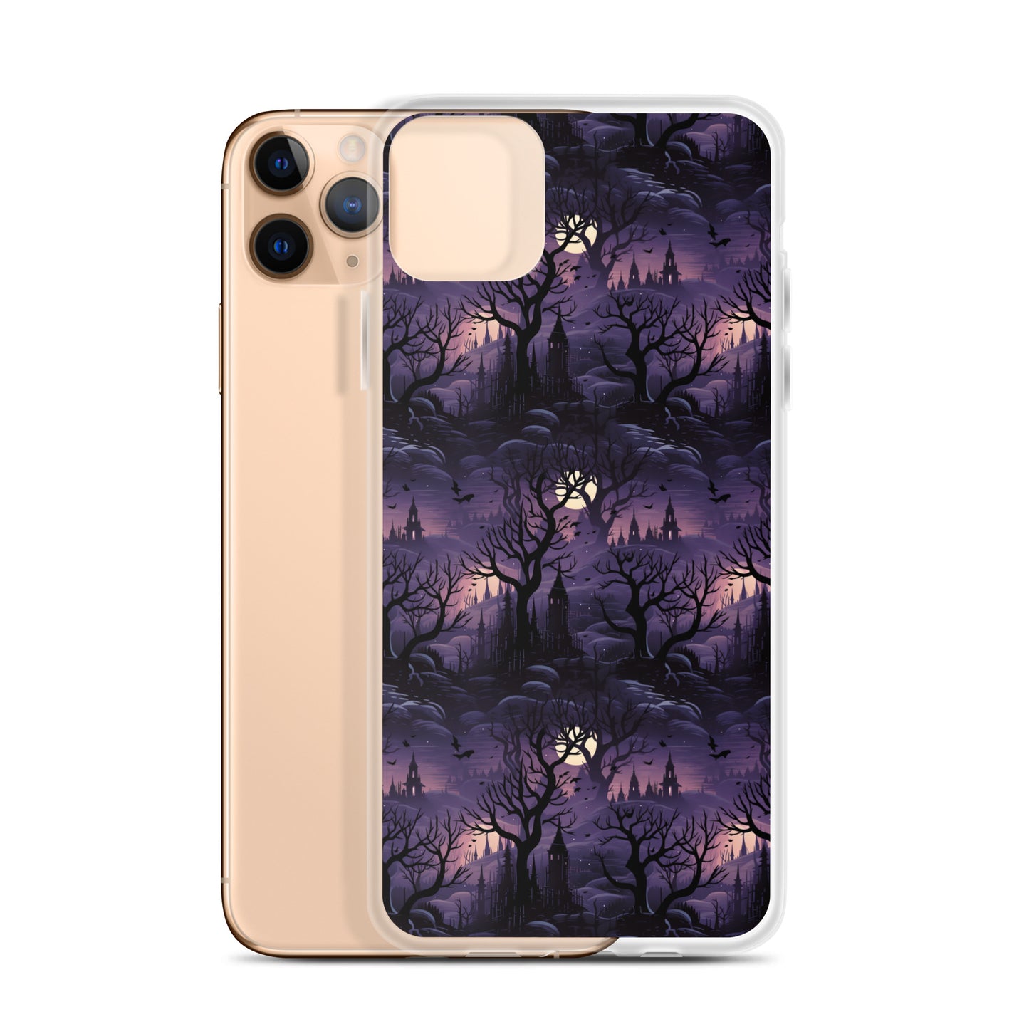 Clear Case for iPhone® Halloween Spooky Forest