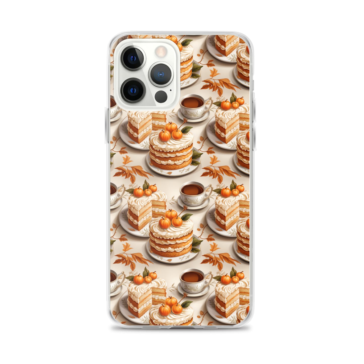 Clear Case for iPhone® Fall Fashion Autumn Spice and Pumpkin Pie