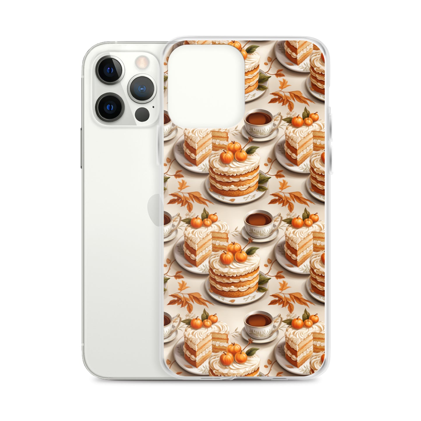 Clear Case for iPhone® Fall Fashion Autumn Spice and Pumpkin Pie