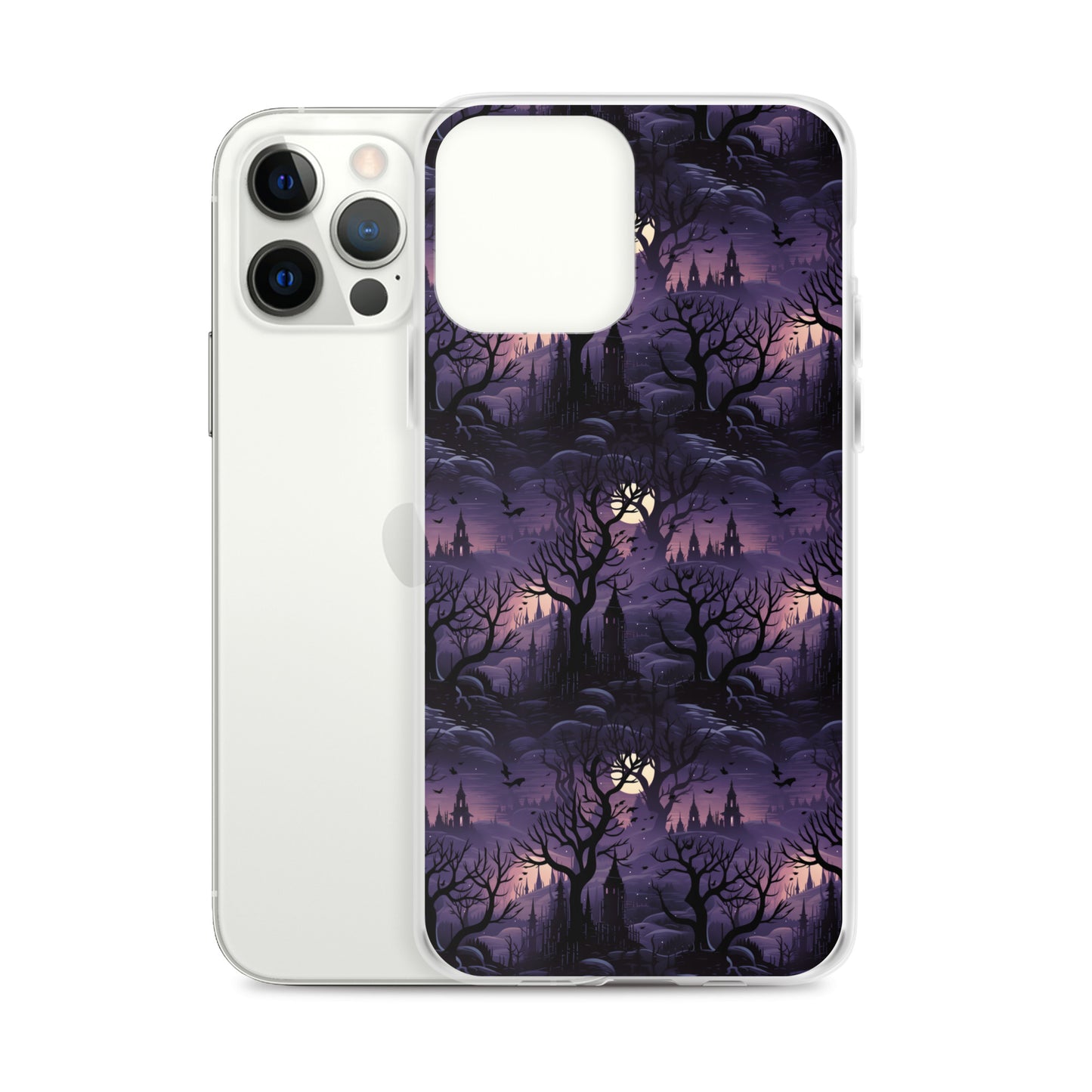 Clear Case for iPhone® Halloween Spooky Forest