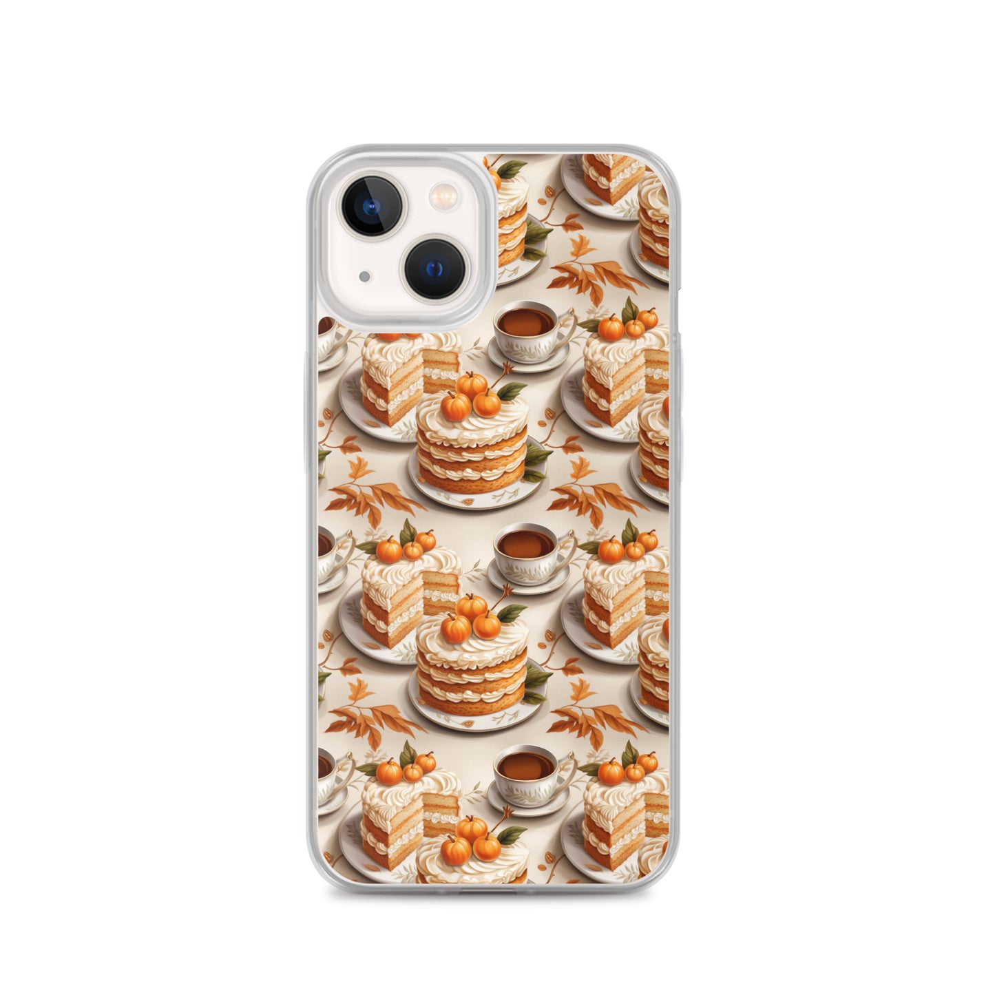 Clear Case for iPhone® Fall Fashion Autumn Spice and Pumpkin Pie