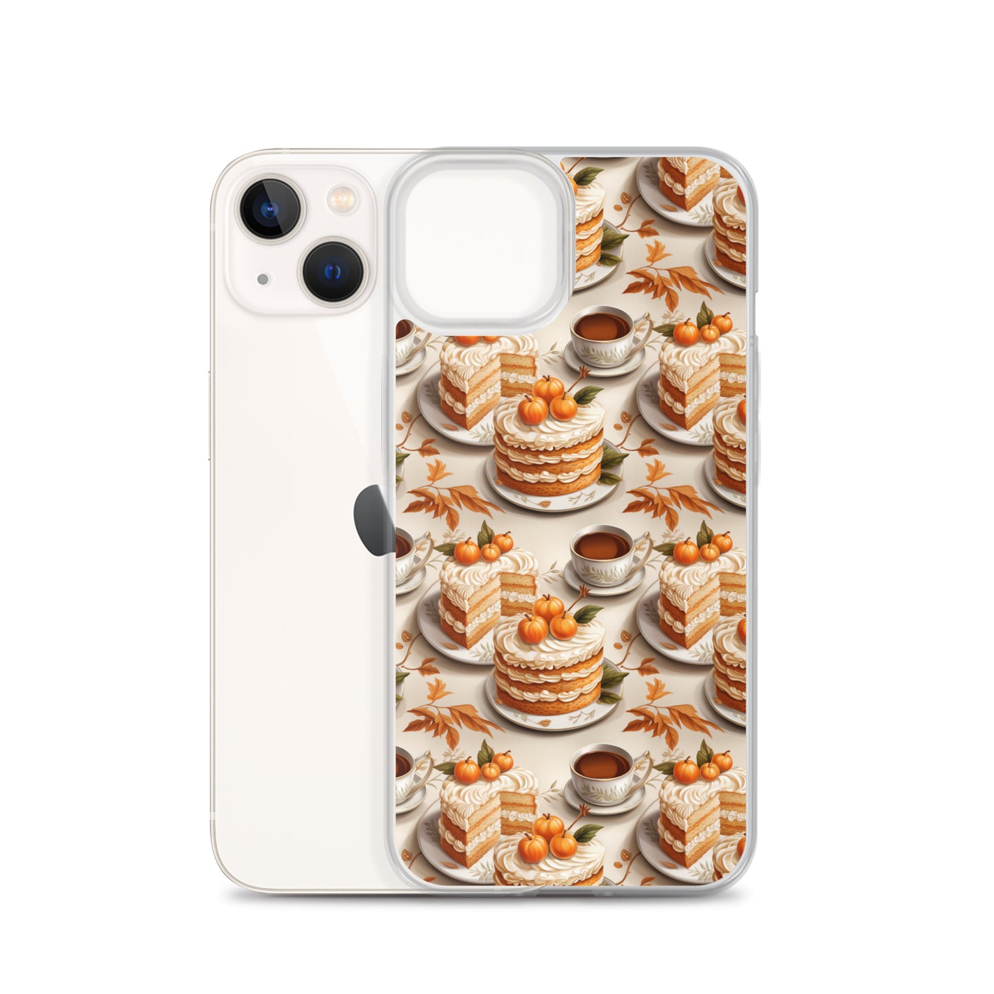 Clear Case for iPhone® Fall Fashion Autumn Spice and Pumpkin Pie