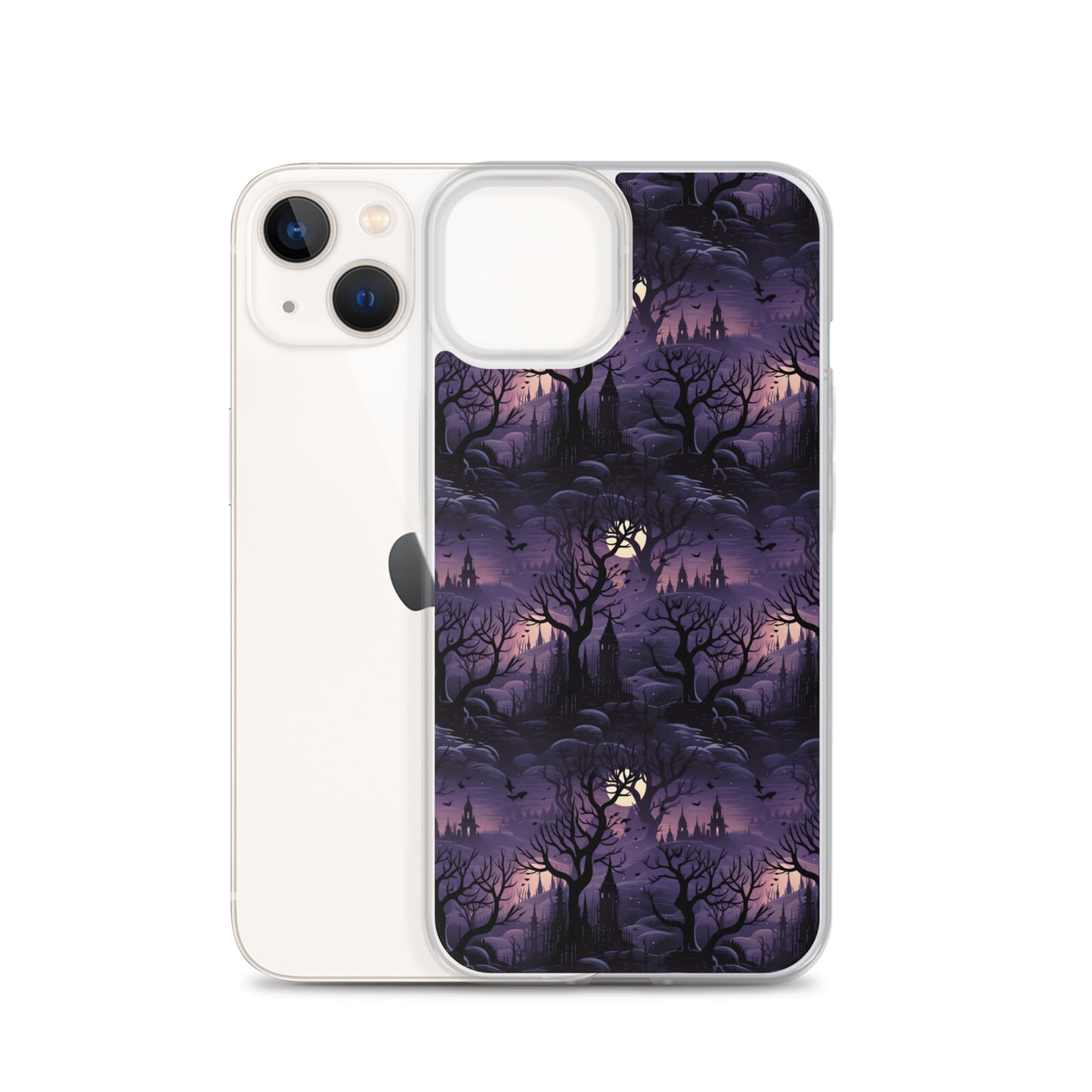 Clear Case for iPhone® Halloween Spooky Forest