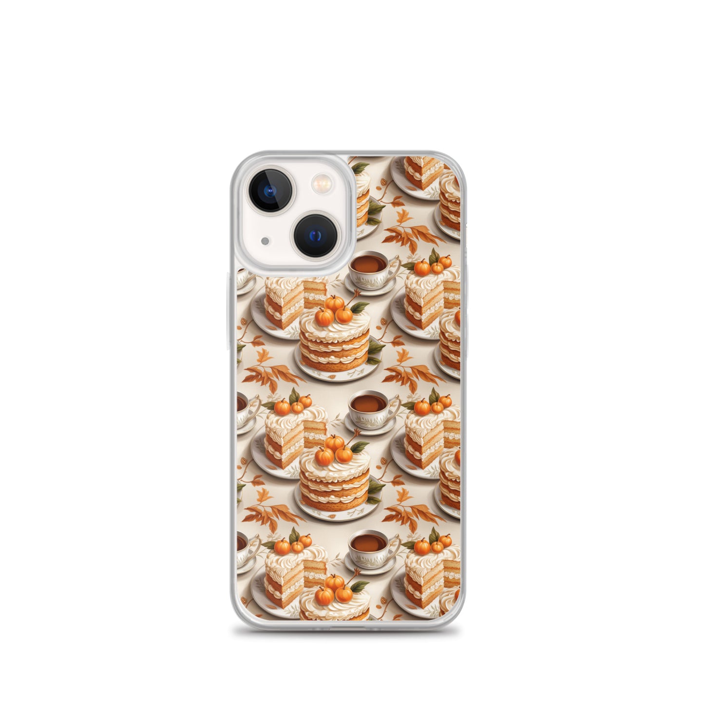 Clear Case for iPhone® Fall Fashion Autumn Spice and Pumpkin Pie