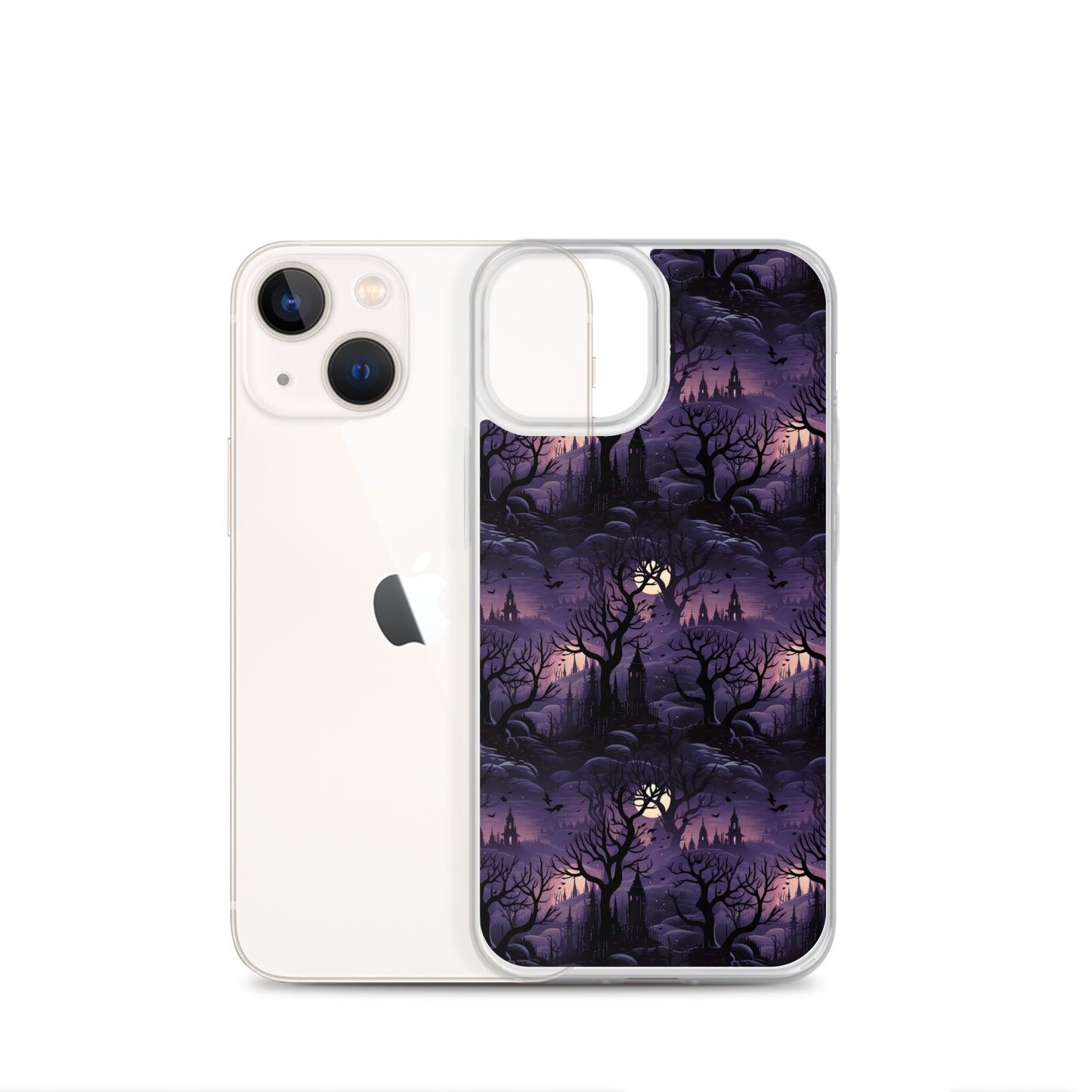 Clear Case for iPhone® Halloween Spooky Forest