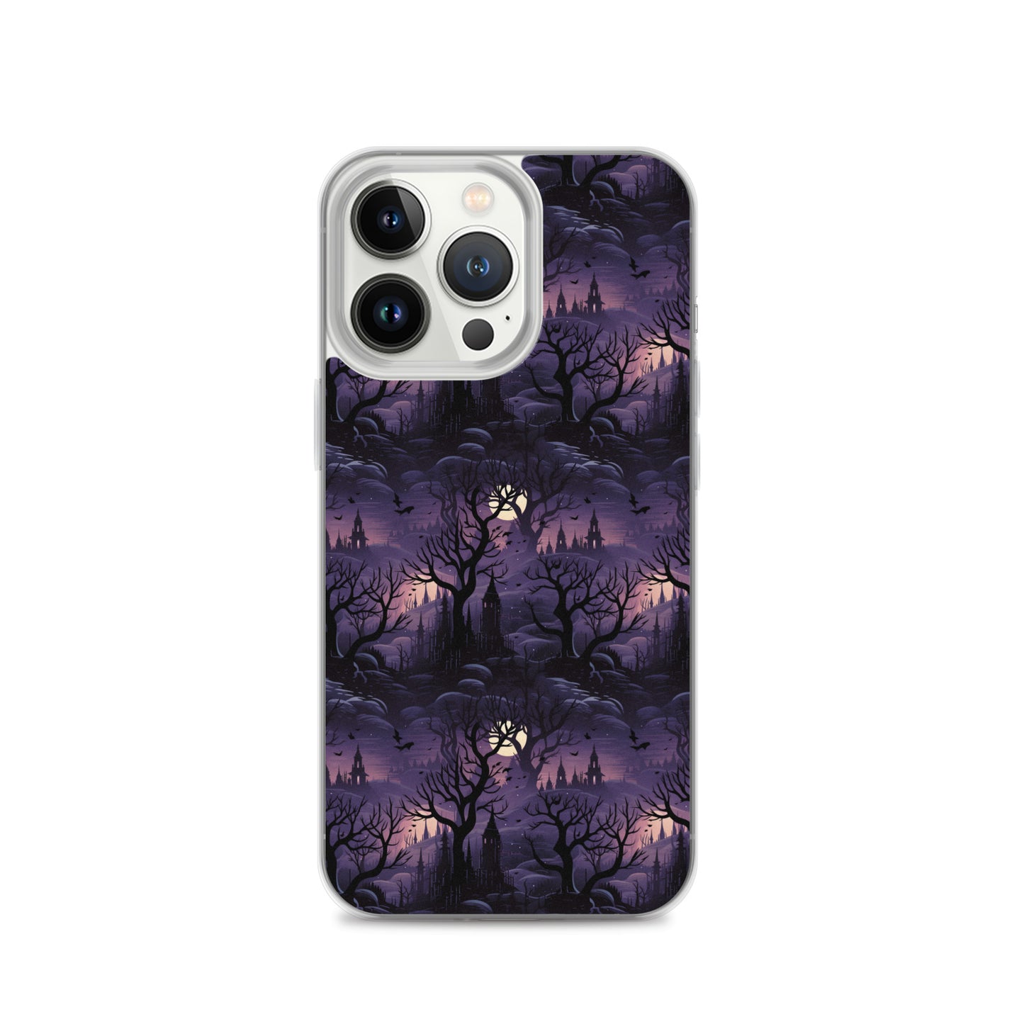 Clear Case for iPhone® Halloween Spooky Forest