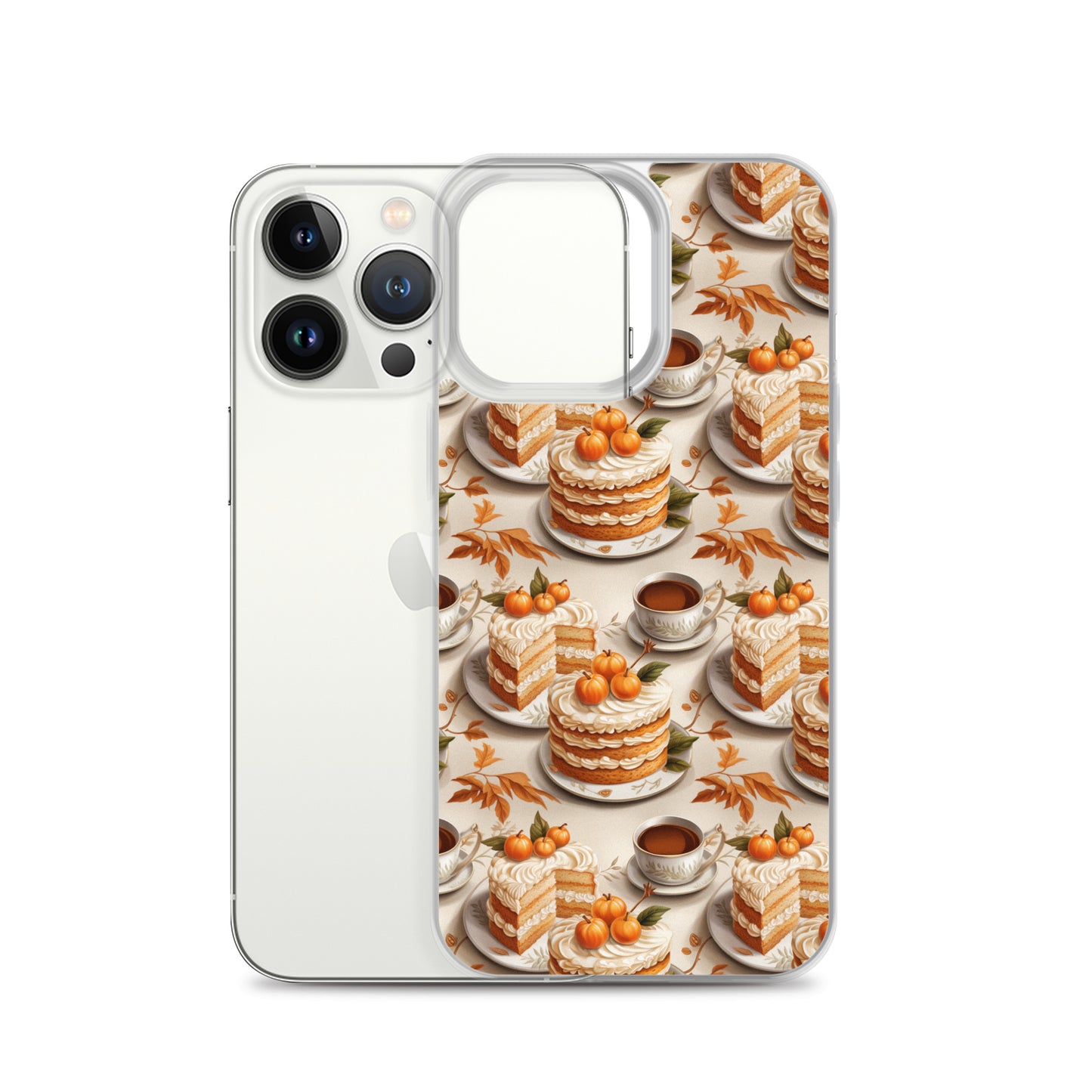 Clear Case for iPhone® Fall Fashion Autumn Spice and Pumpkin Pie
