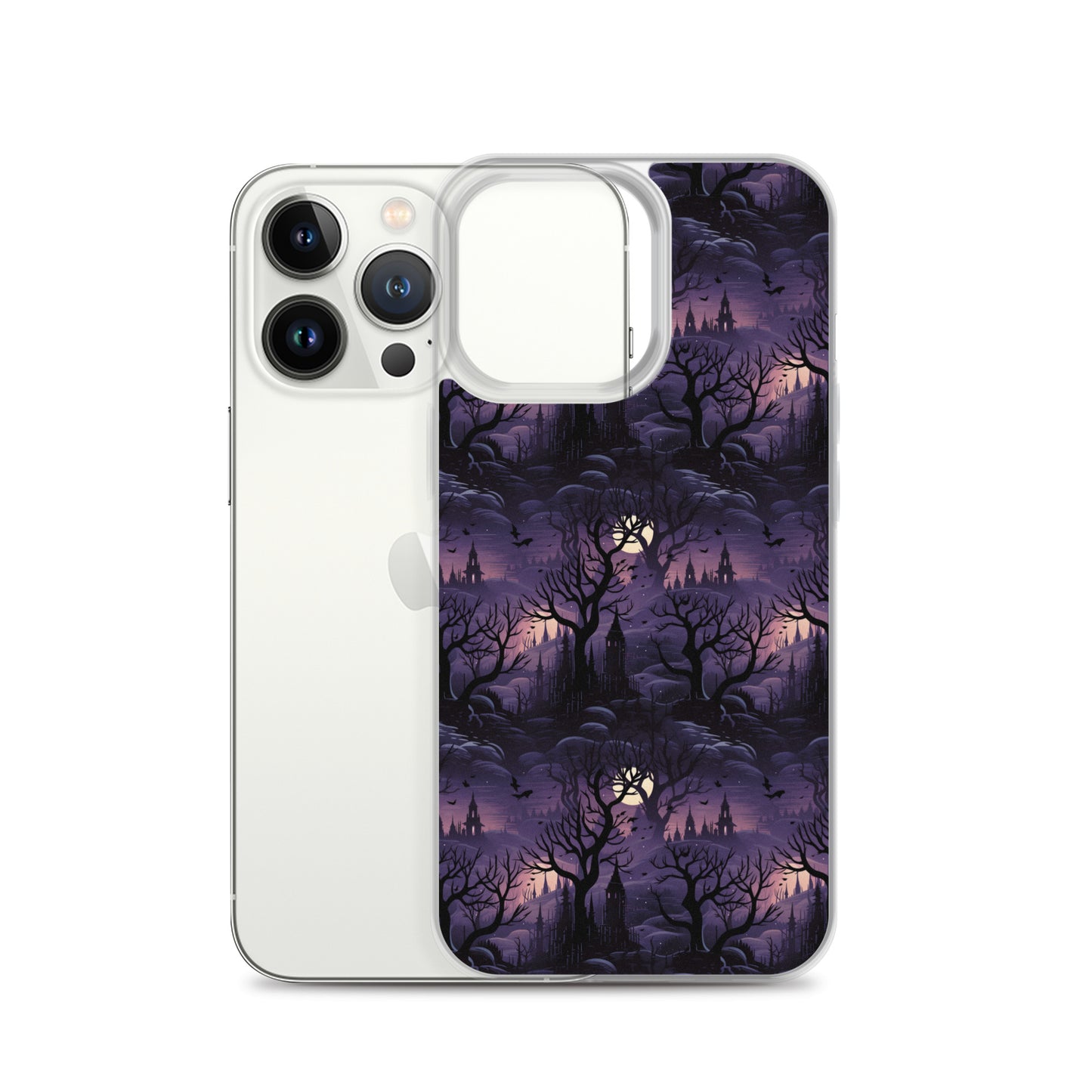 Clear Case for iPhone® Halloween Spooky Forest