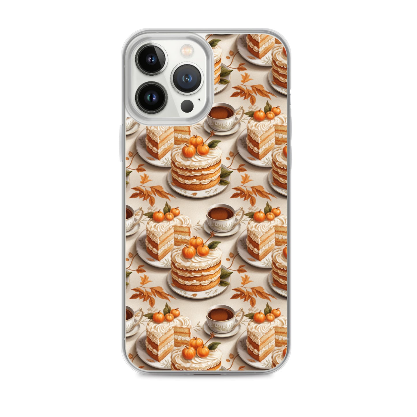 Clear Case for iPhone® Fall Fashion Autumn Spice and Pumpkin Pie