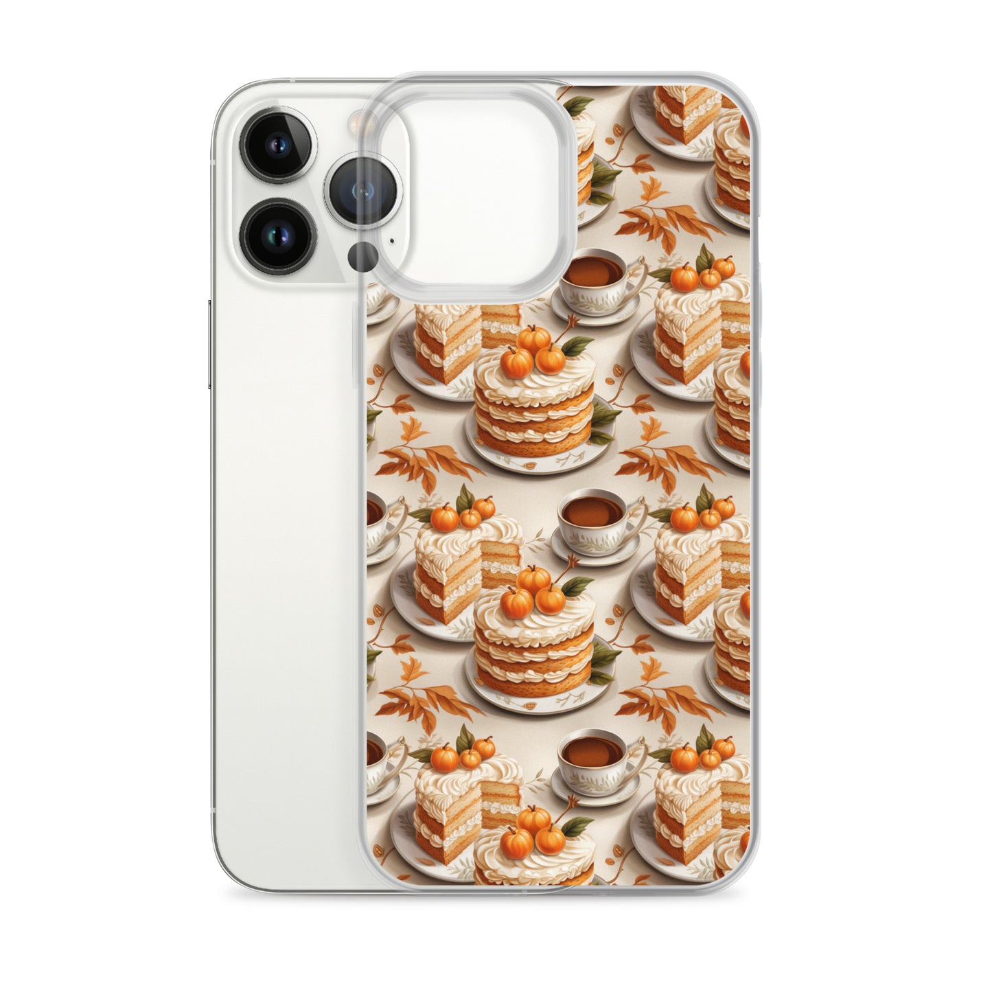 Clear Case for iPhone® Fall Fashion Autumn Spice and Pumpkin Pie