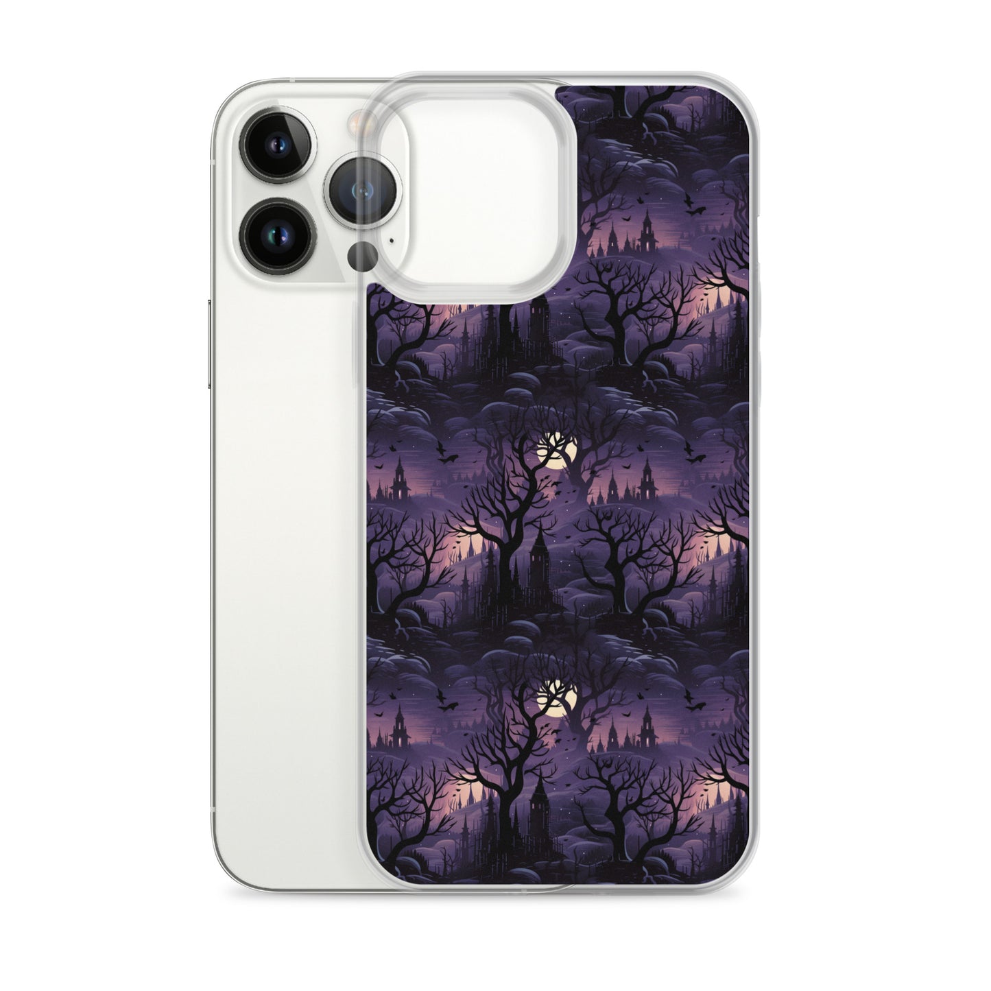 Clear Case for iPhone® Halloween Spooky Forest