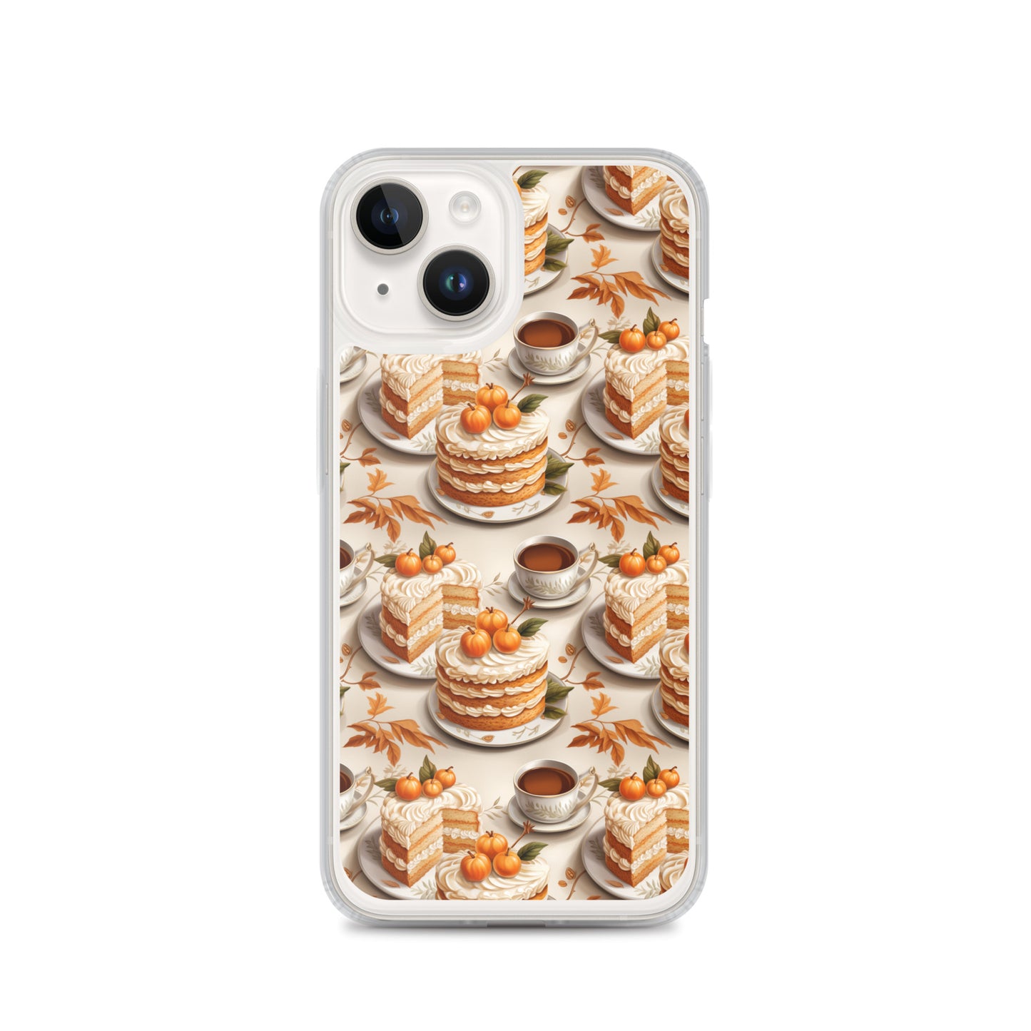 Clear Case for iPhone® Fall Fashion Autumn Spice and Pumpkin Pie