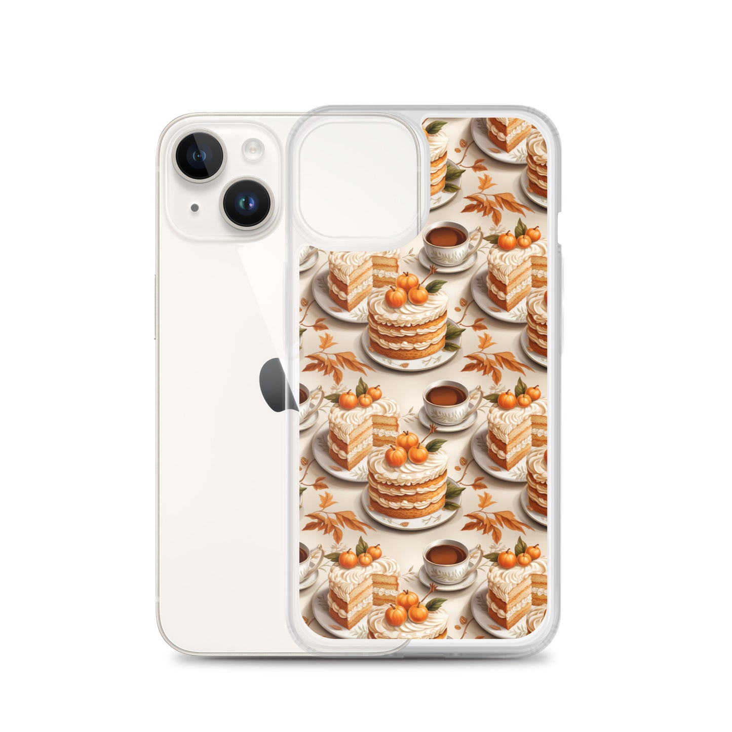 Clear Case for iPhone® Fall Fashion Autumn Spice and Pumpkin Pie