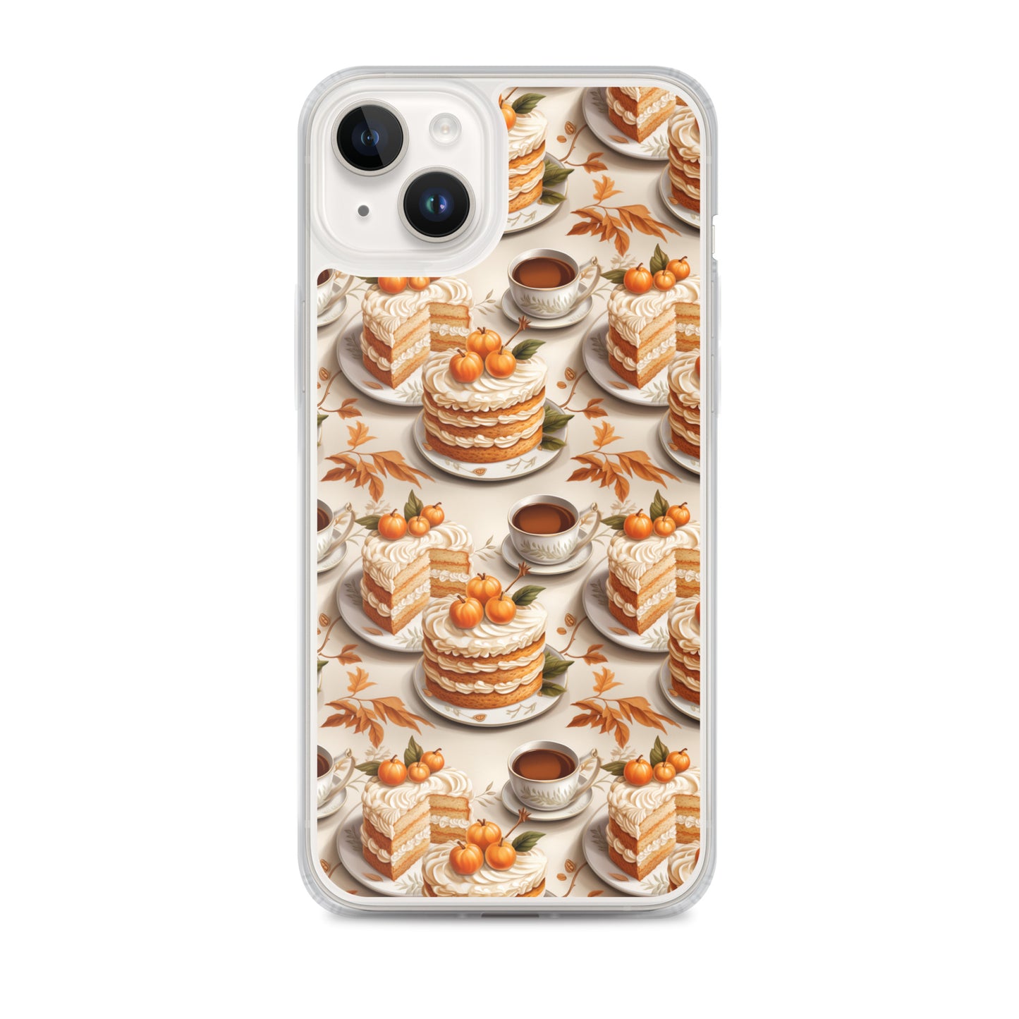Clear Case for iPhone® Fall Fashion Autumn Spice and Pumpkin Pie