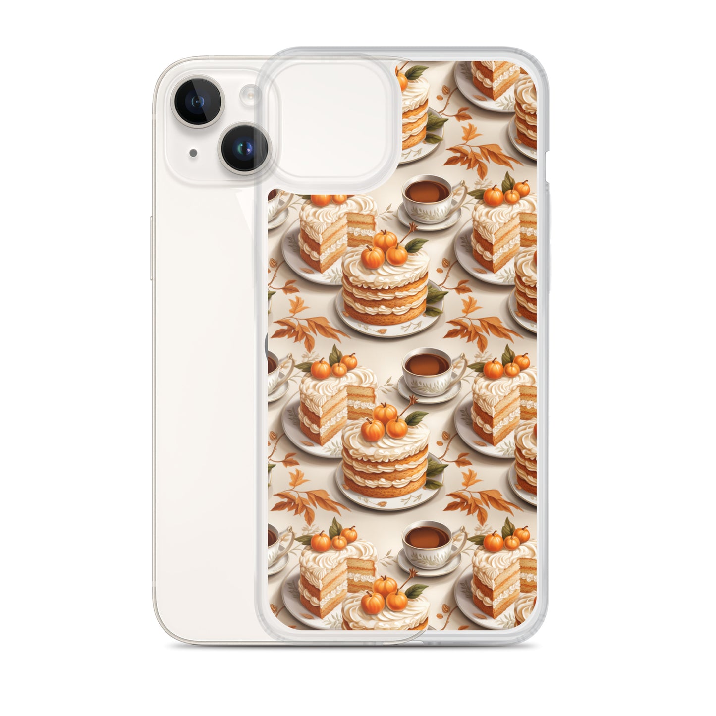 Clear Case for iPhone® Fall Fashion Autumn Spice and Pumpkin Pie