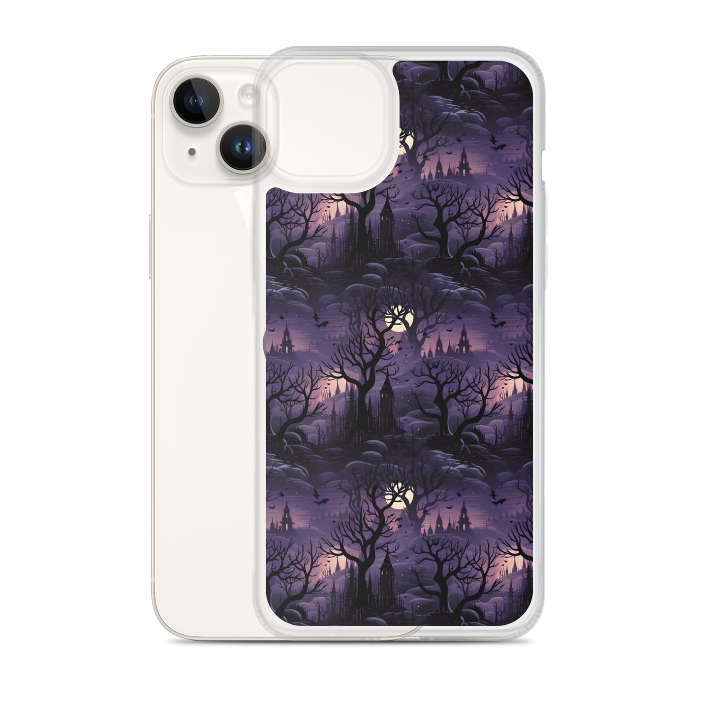 Clear Case for iPhone® Halloween Spooky Forest