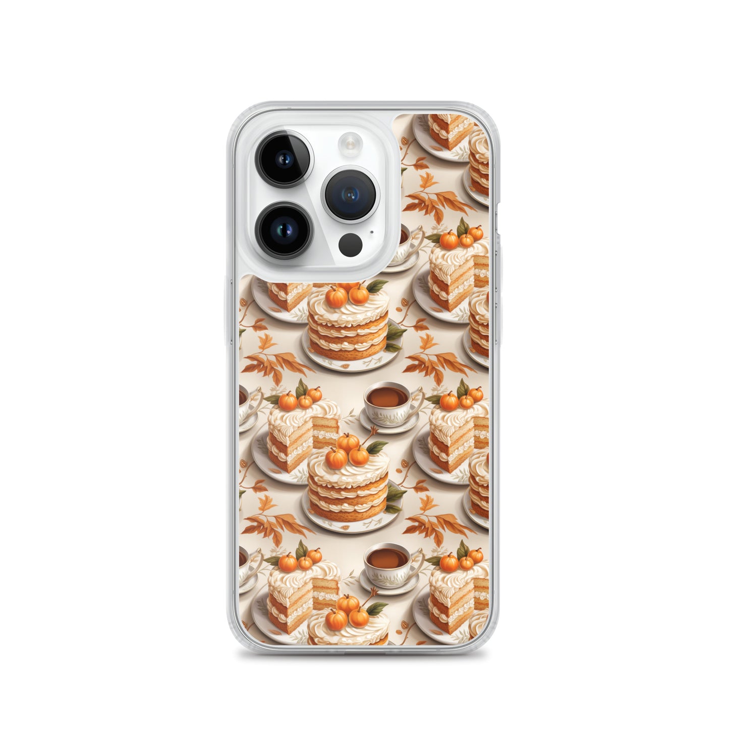 Clear Case for iPhone® Fall Fashion Autumn Spice and Pumpkin Pie