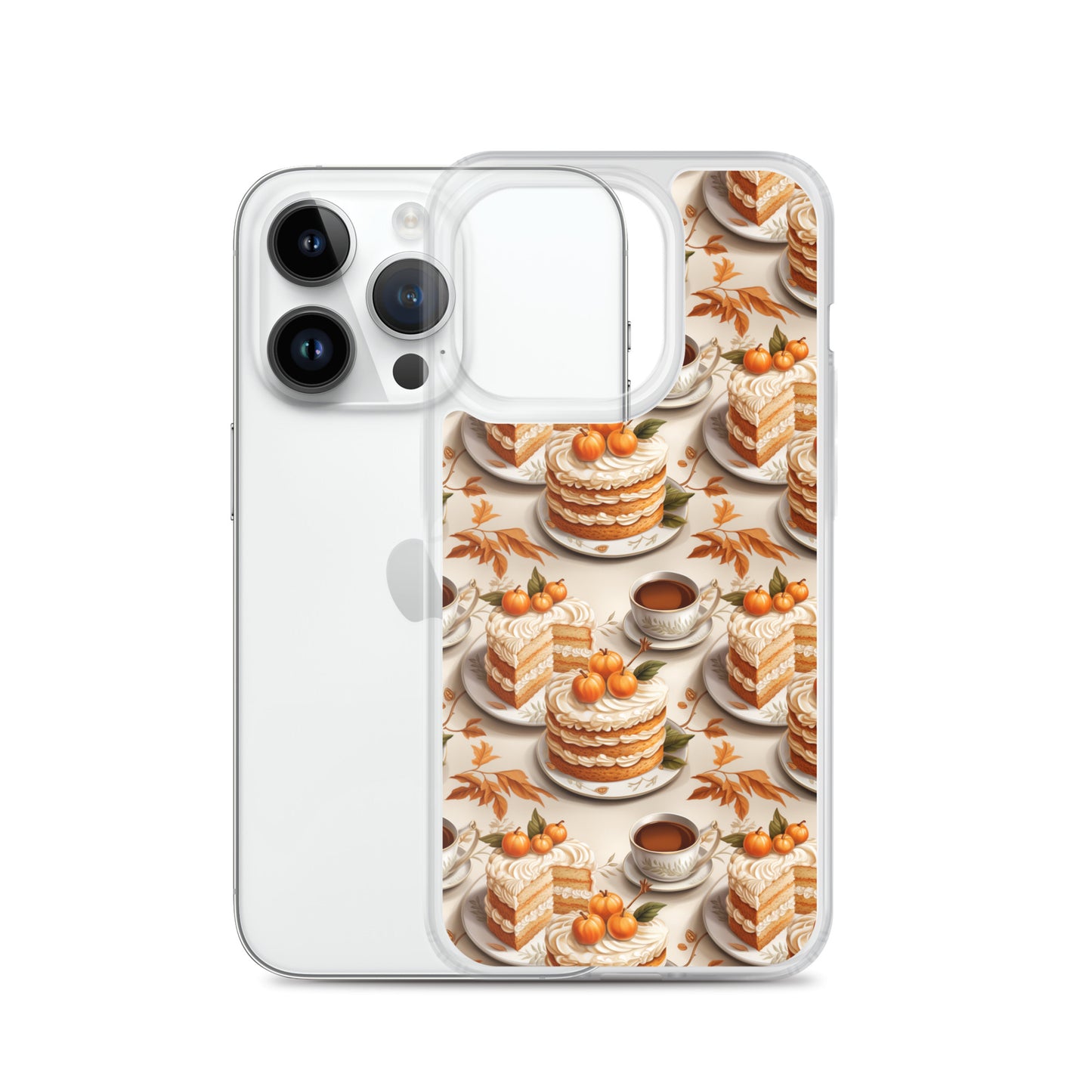 Clear Case for iPhone® Fall Fashion Autumn Spice and Pumpkin Pie