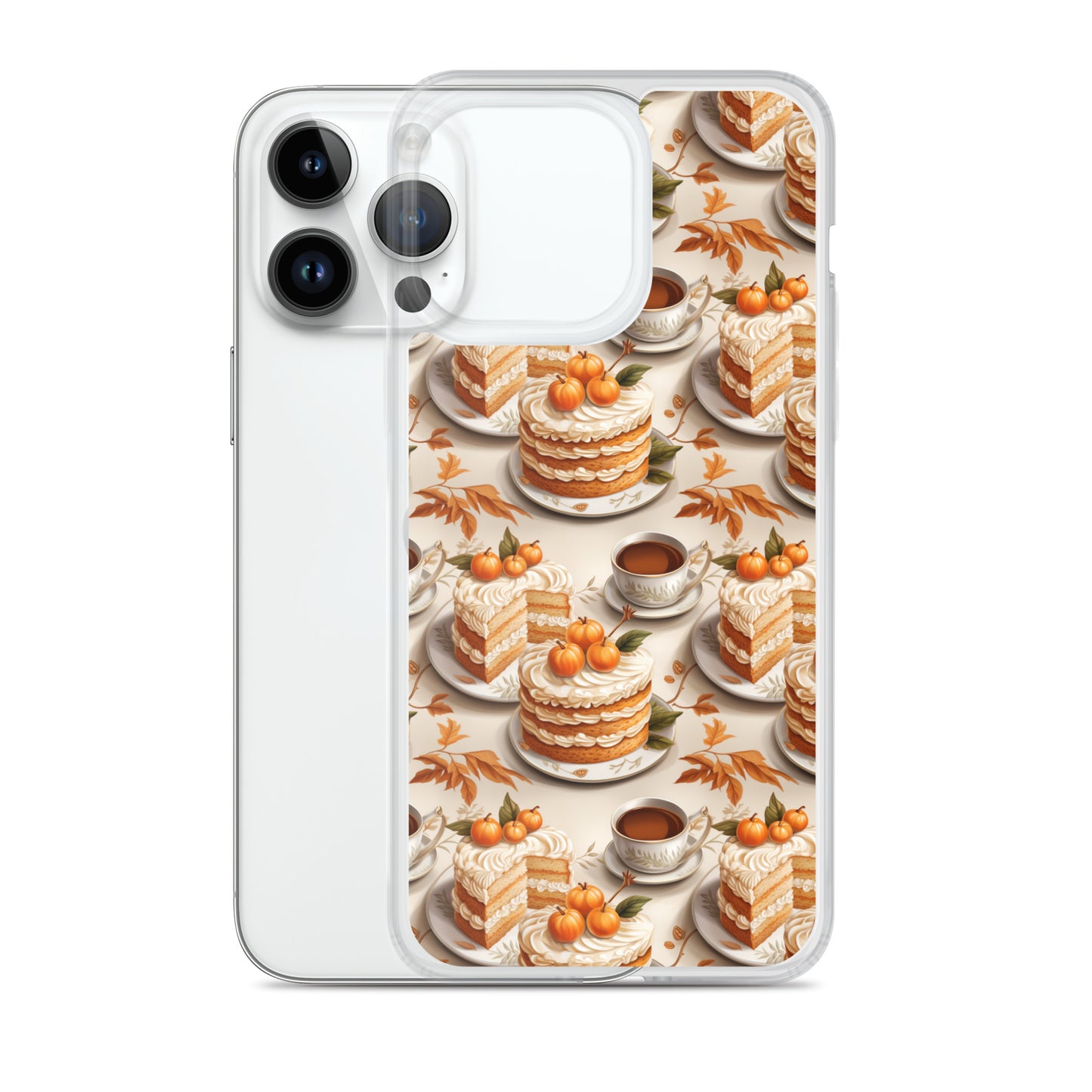 Clear Case for iPhone® Fall Fashion Autumn Spice and Pumpkin Pie