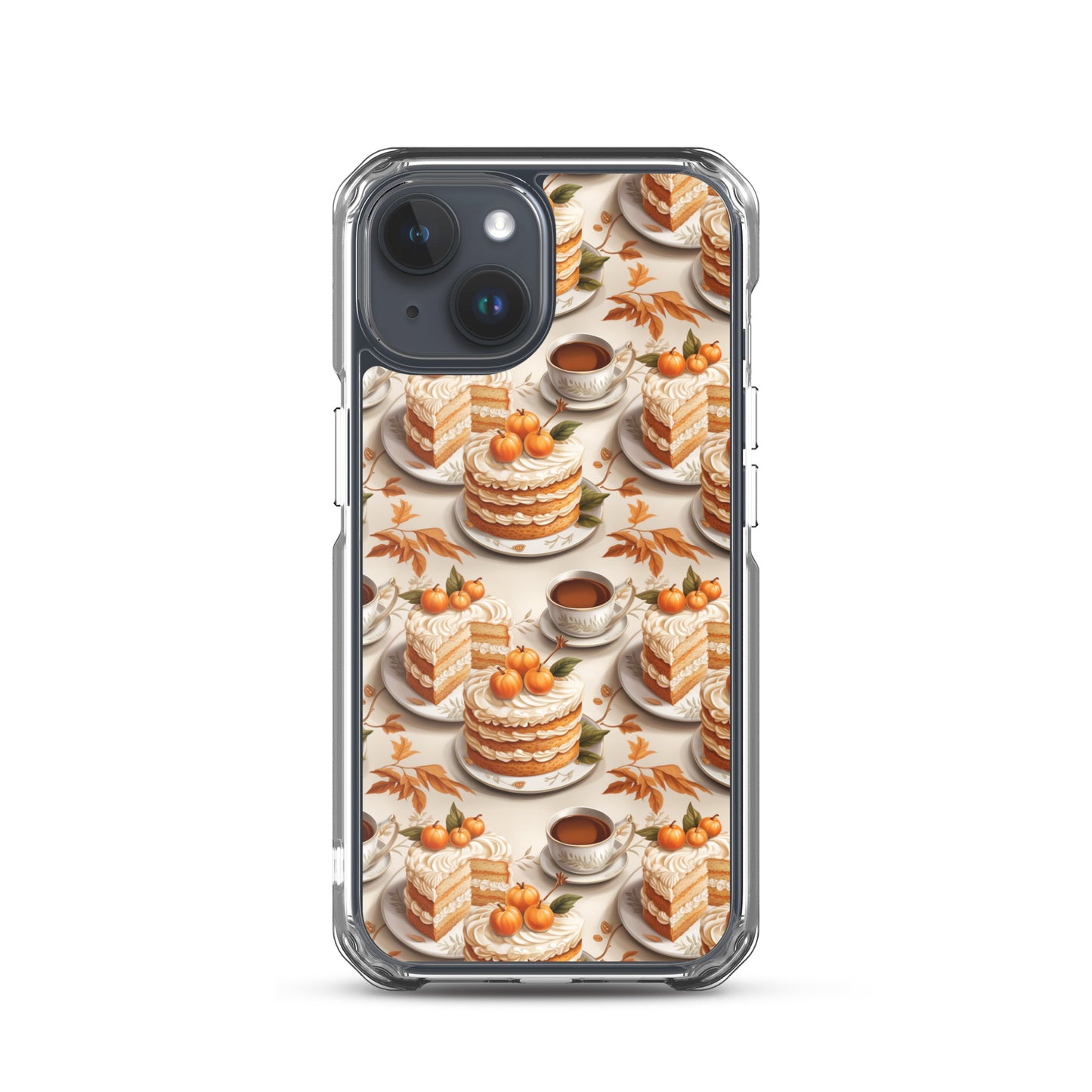 Clear Case for iPhone® Fall Fashion Autumn Spice and Pumpkin Pie