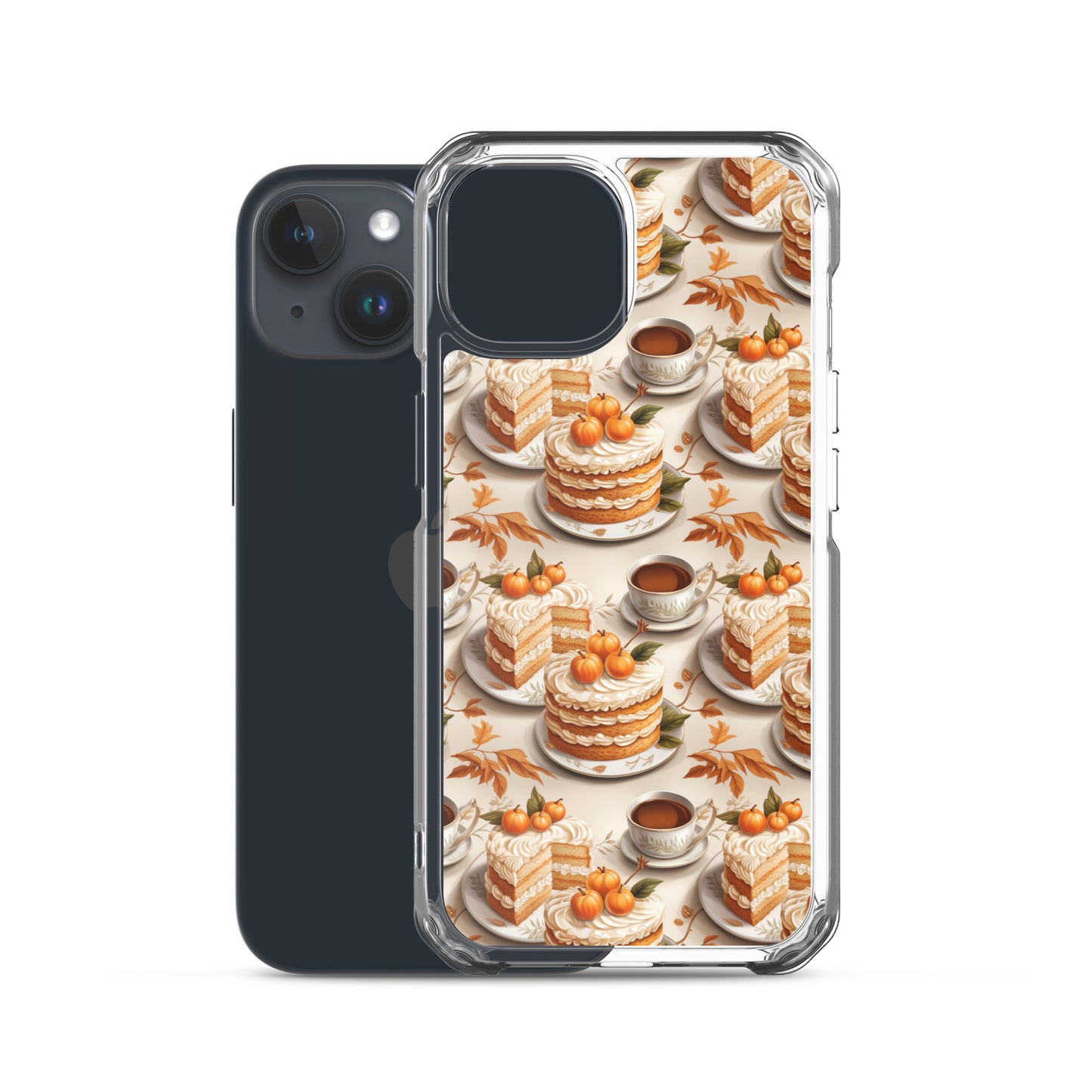 Clear Case for iPhone® Fall Fashion Autumn Spice and Pumpkin Pie